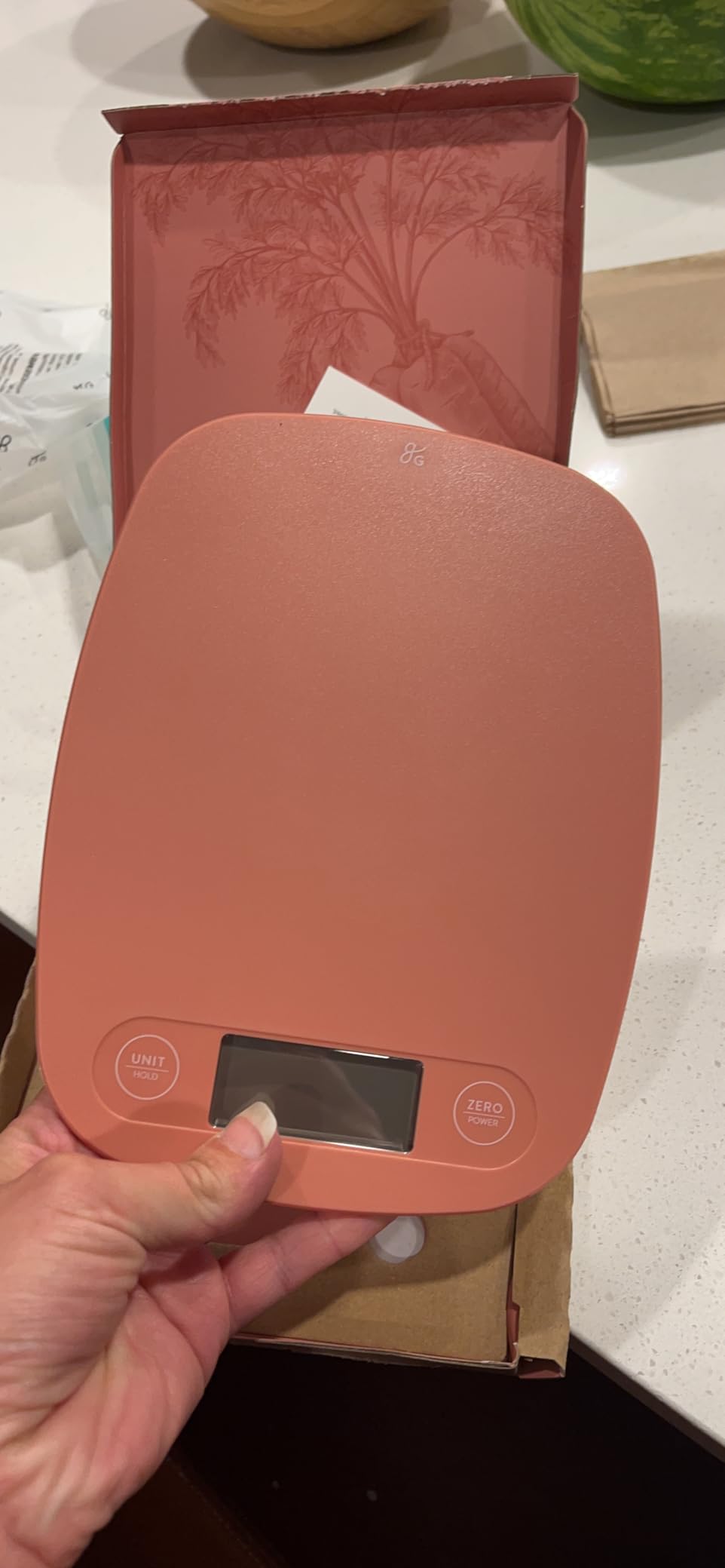 Greater Goods Food Scale, Slim & Compact Build, 1g Precision (Birch White) customer photo 2