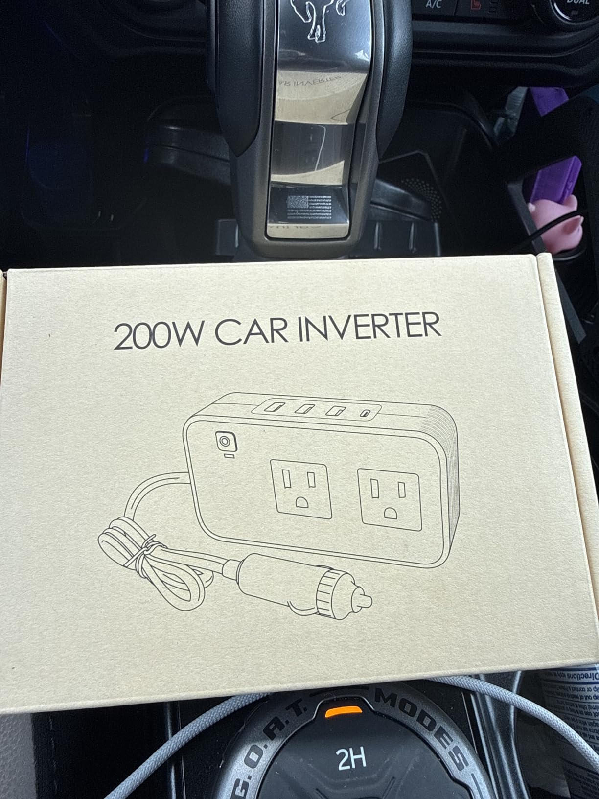 PiSFAU 200W Car Power Inverter - DC 12V to 110V AC Car Plug Adapter Outlet customer photo 1