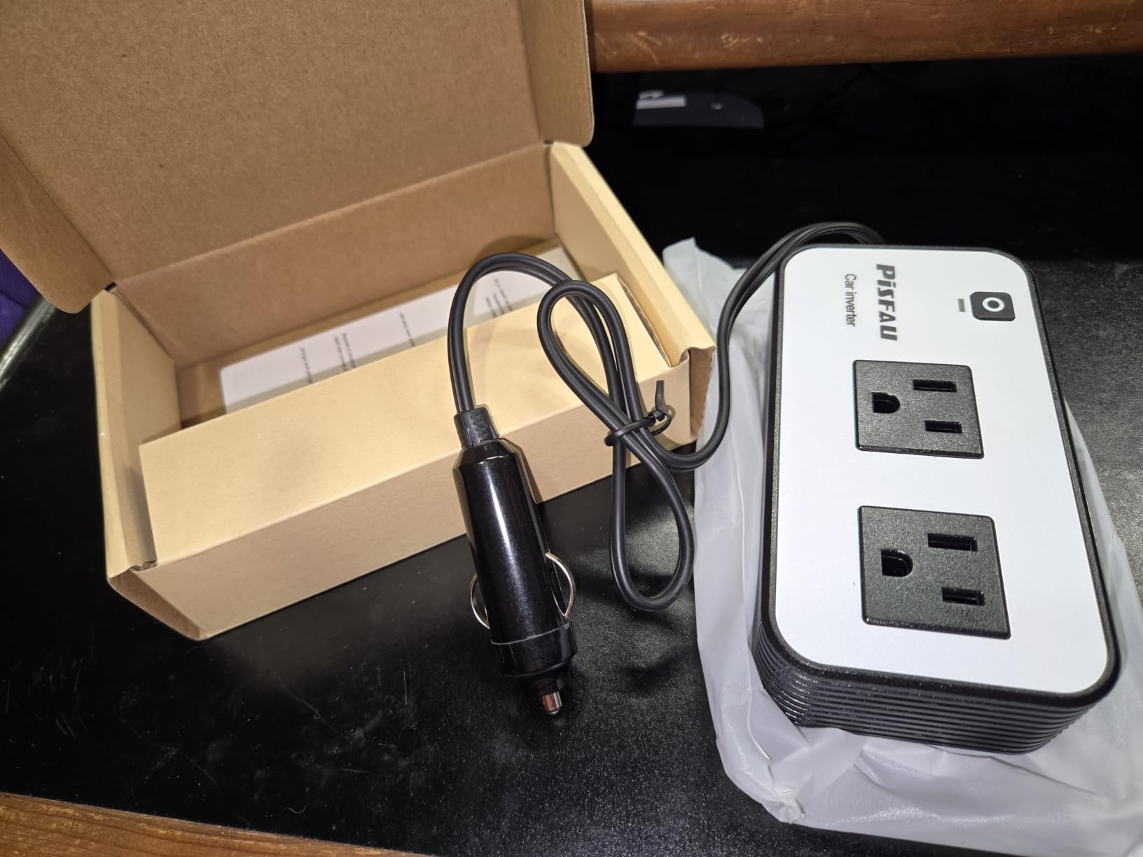 PiSFAU 200W Car Power Inverter - DC 12V to 110V AC Car Plug Adapter Outlet customer photo 2