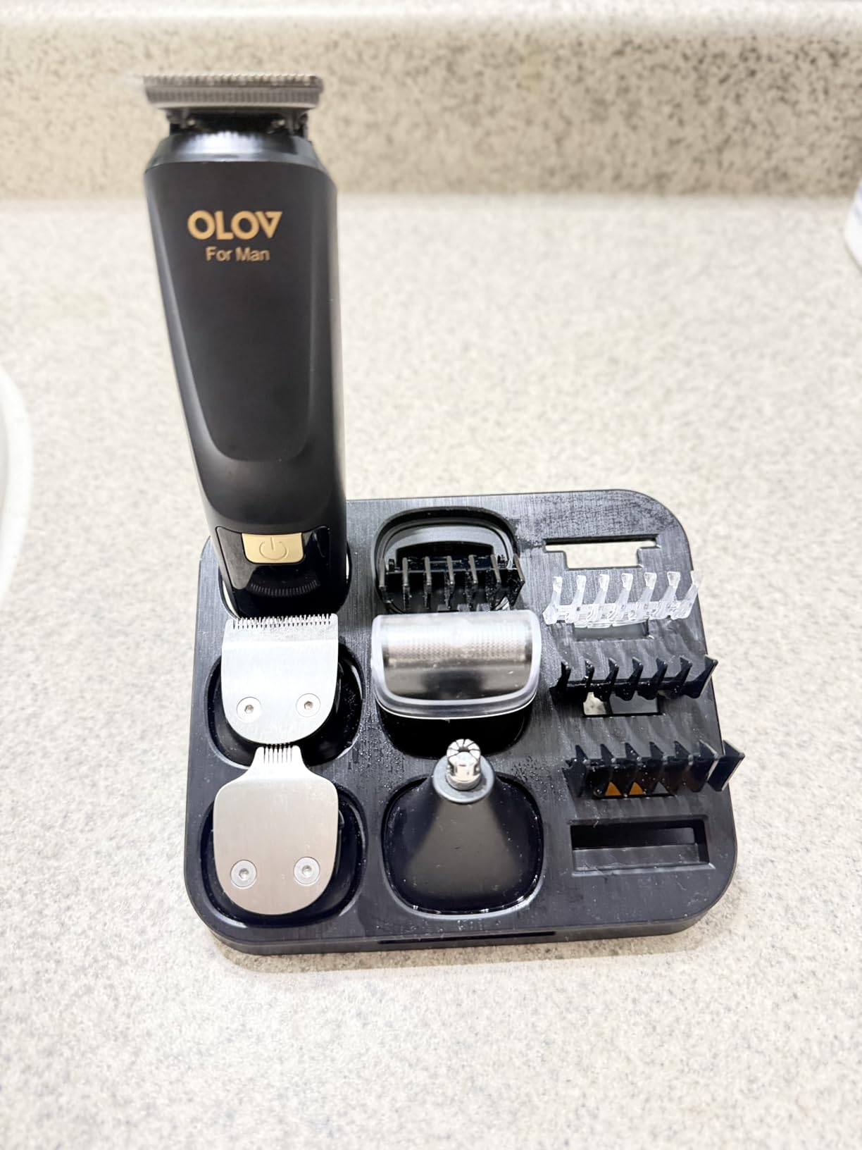OLOV For Man Beard Trimmer, 21 Piece All-in-One Mens Grooming Kit and Hair Clipper, Nose, Ear,Body and Face, Electric Razor with USB Recharge Dock customer photo 2