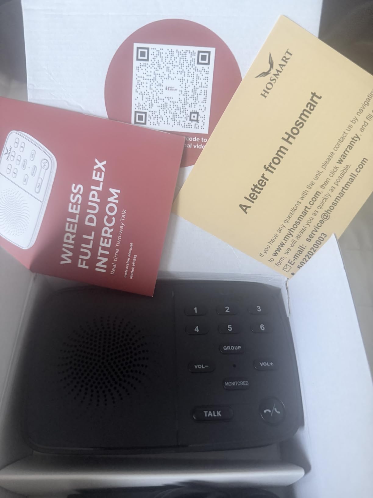 Hosmart UltraSpeak Pro Intercoms Wireless for Home, 2025 Two-Way Intercom customer photo 2