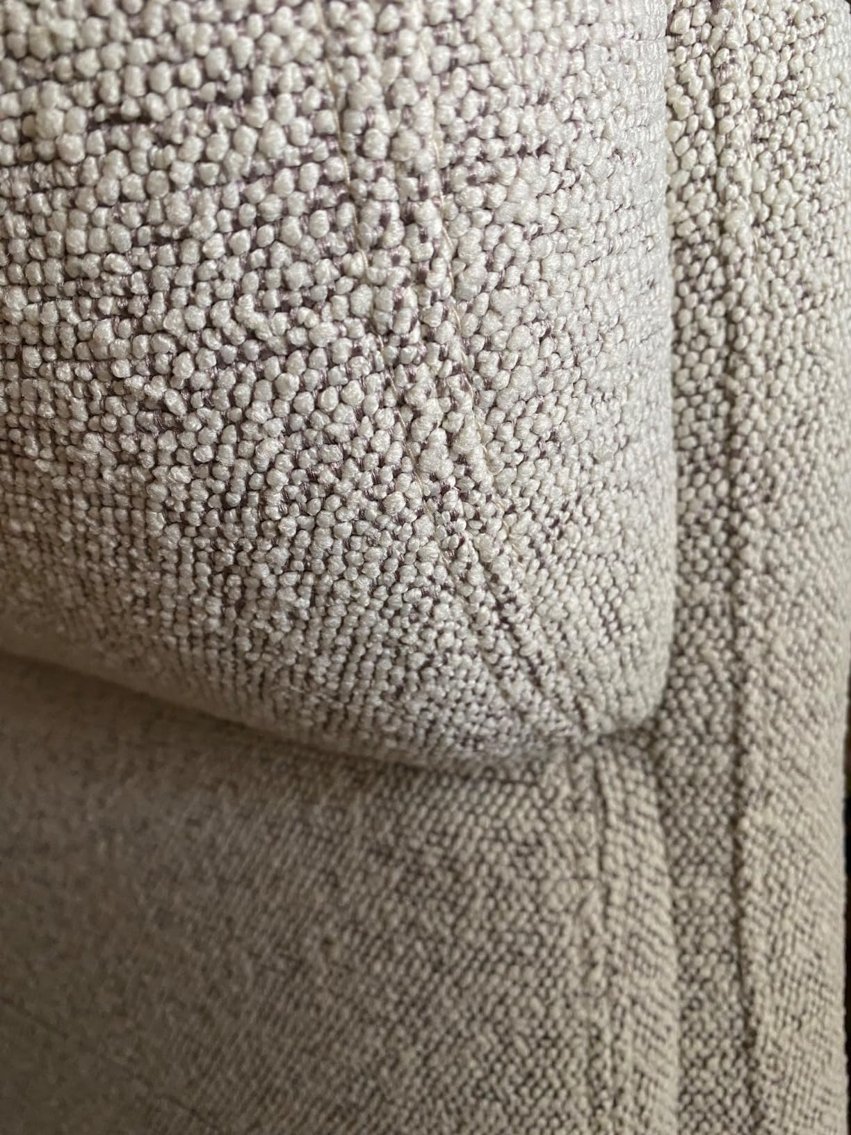 Realspace Modern Comfort Pizana Bouclé Fabric High-Back Executive Office Chair, Light Sand/Brushed Nickel, BIFMA Compliant customer photo 1