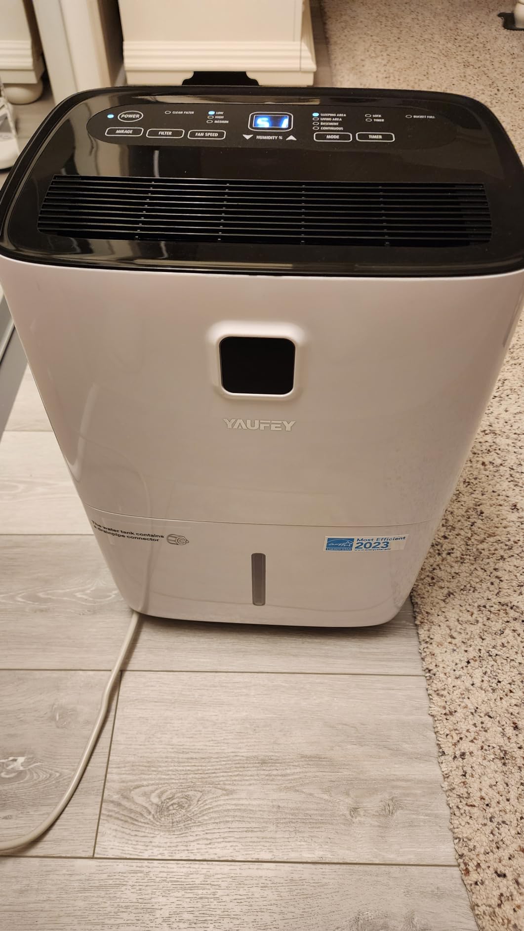 80 Pint Dehumidifier for Basement 5000 Sq. Ft. with Drain Hose, ENERGY STAR customer photo 1