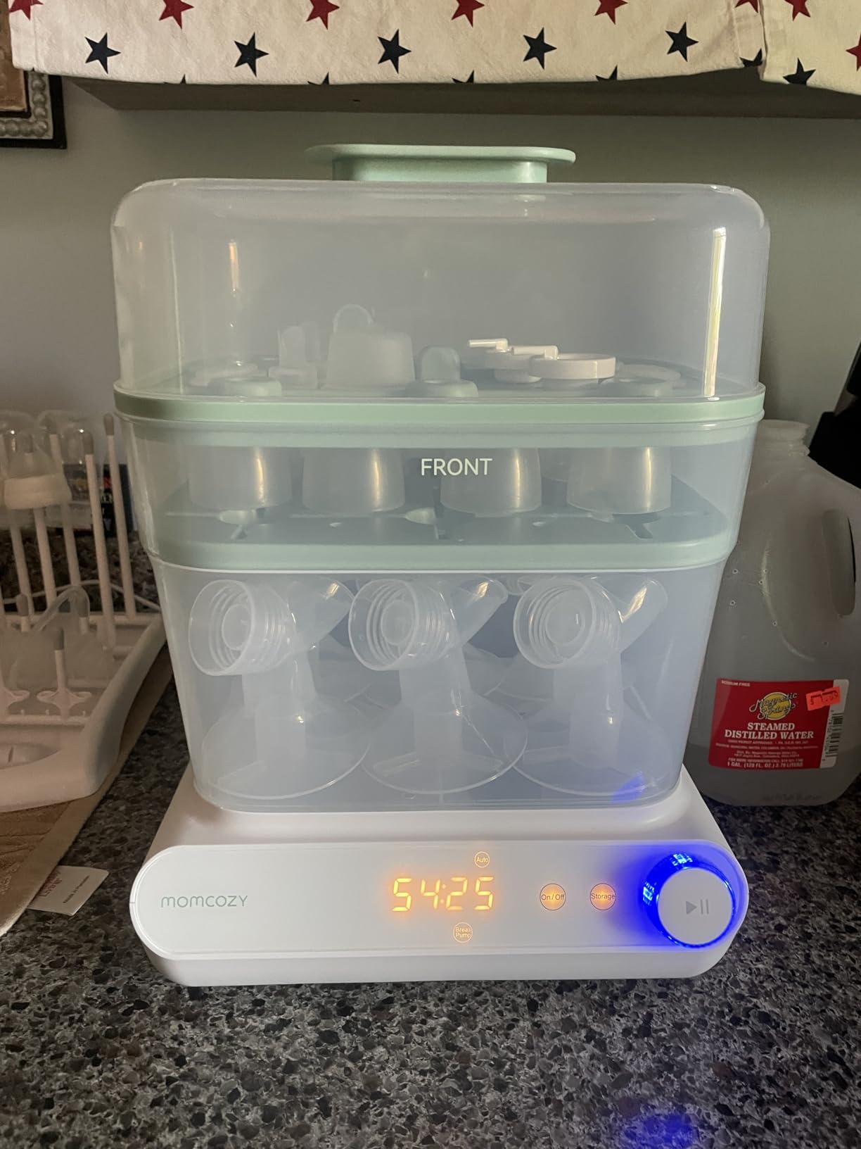 Momcozy 3-Layers Large Capacity Bottle Sterilizer and Dryer, Pump Part Mode customer photo 1