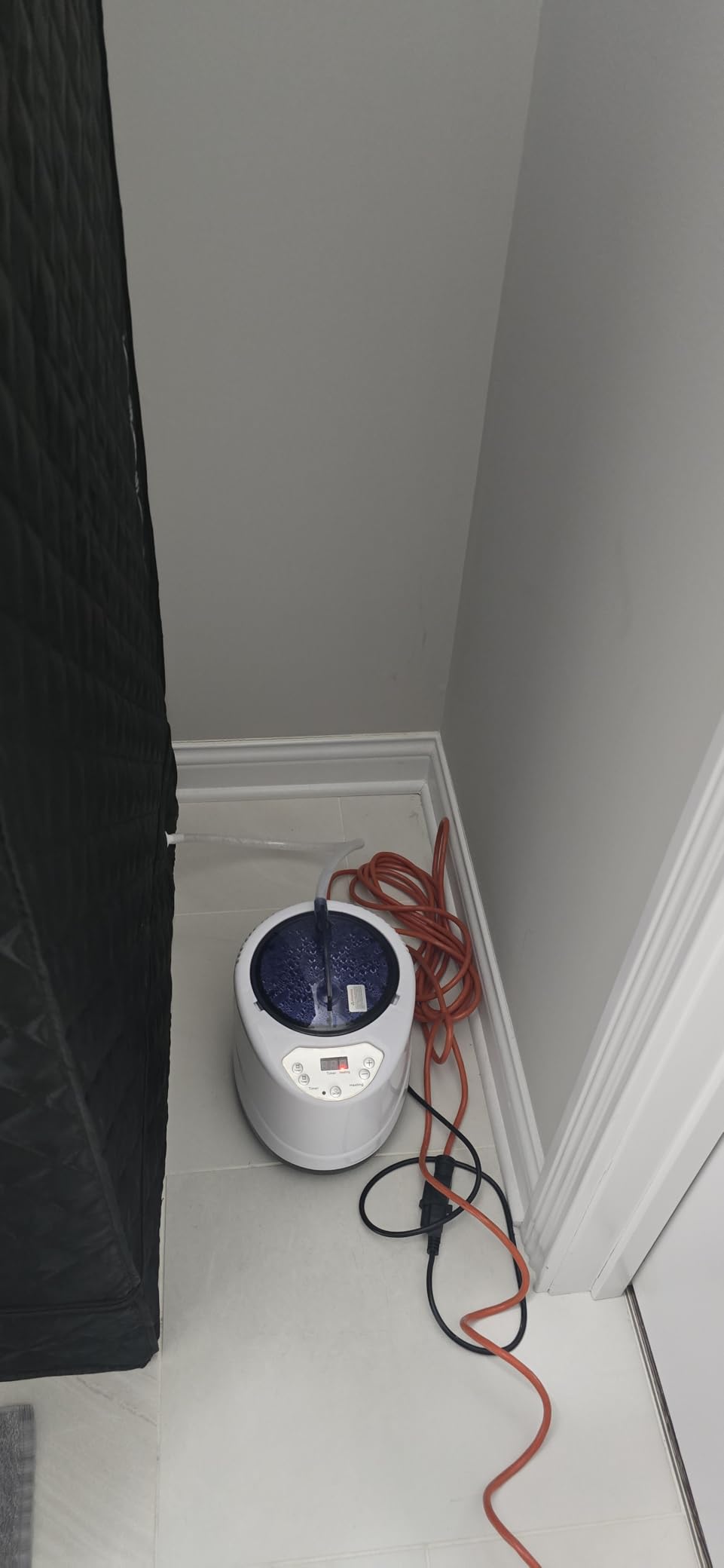X-Vcak Upgraded Portable Sauna for Home,Relaxation, Steam Sauna for Home with Steamer, Remote Control, Folding Chair, 9 Levels customer photo 2
