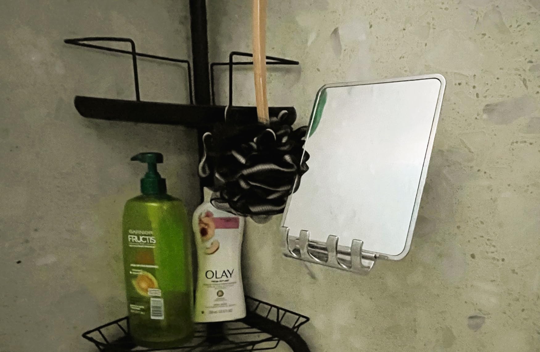 Luxo Shower Mirror Fogless for Shaving, Shower Shaving Mirror - Chrome customer photo 2