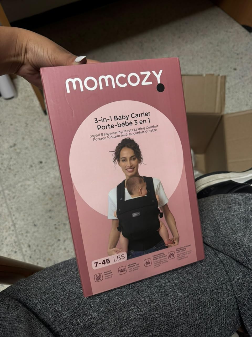 Momcozy PureHug Baby Carrier - Ergonomic, Cozy and Lightweight for 7-45 lbs customer photo 2