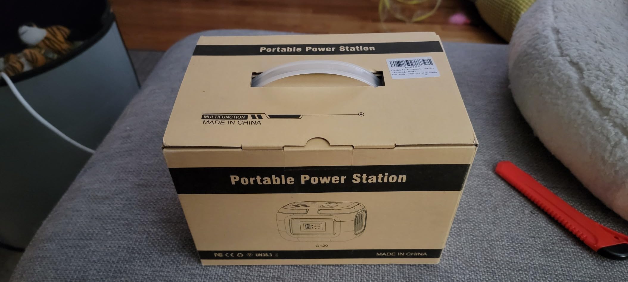 Portable Power Station 120W, 110V Power Bank with DC AC Outlet | DC 12V, 97.6Wh Portable External Battery Power Pack Generator with USB C Input for Camping Home Van Life Adventure Backup customer photo 2