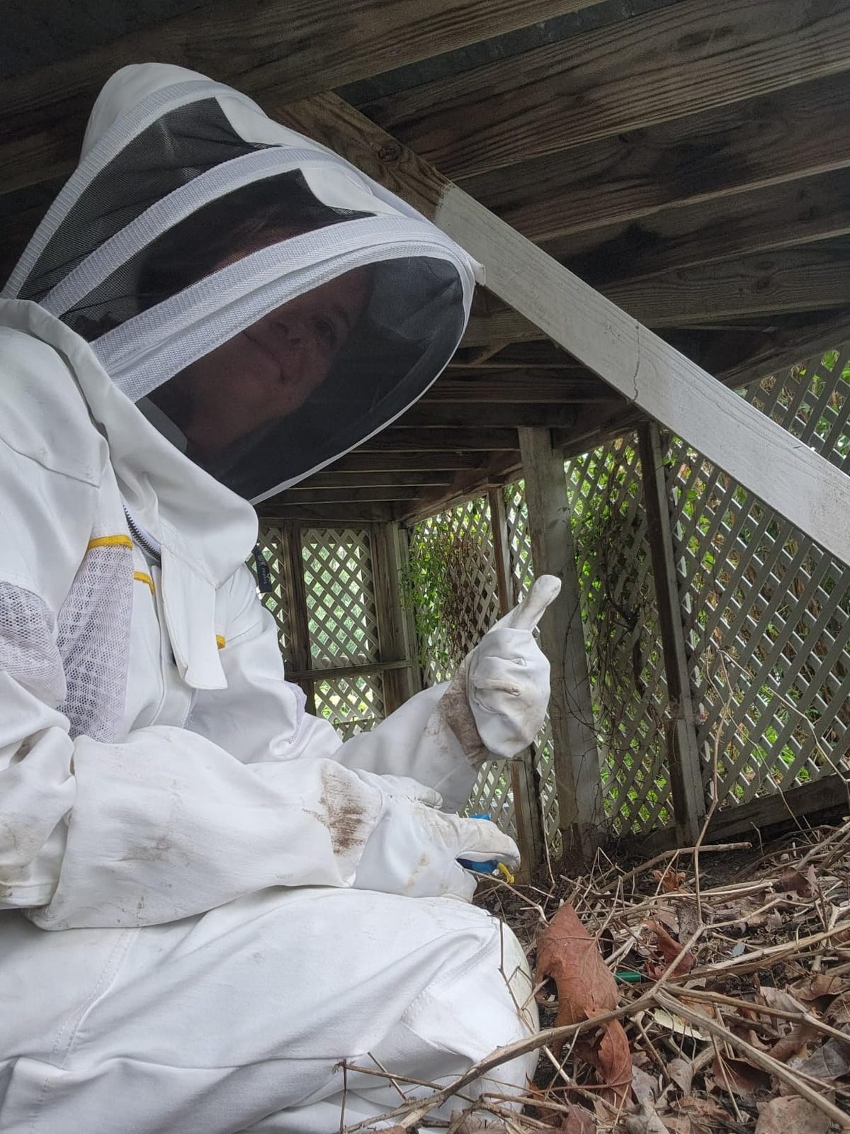 Ultra-Ventilated Polycotton Beekeeping Suit for Men & Women with Gloves & Two Beekeeping Veils-Professional & Beginner Apiarist Suit. (Olive,L) customer photo 2