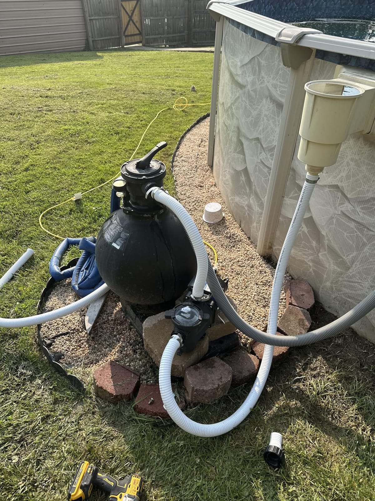 AQUASTRONG 3/4 HP Above Ground Pool Pump with Timer, 1.25