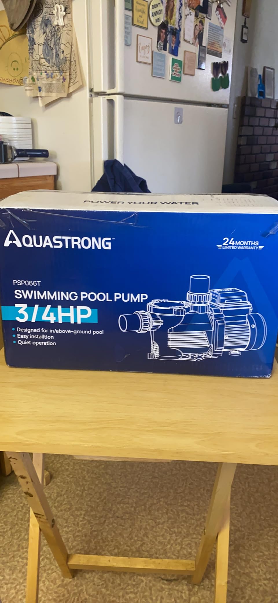 AQUASTRONG 3/4 HP Above Ground Pool Pump with Timer, 1.25