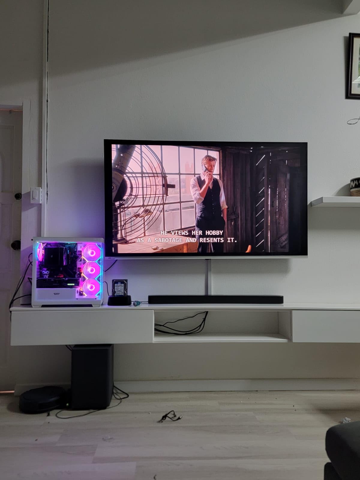 darkFlash ATX Mid-Tower PC Case, Pre-Install 4 PWM ARGB Fans Computer Case, Full View Dual Tempered Glass Gaming PC Case, Type C Port, Supports up to 360mm Water Cooling Radiator,White(DS900) customer photo 1