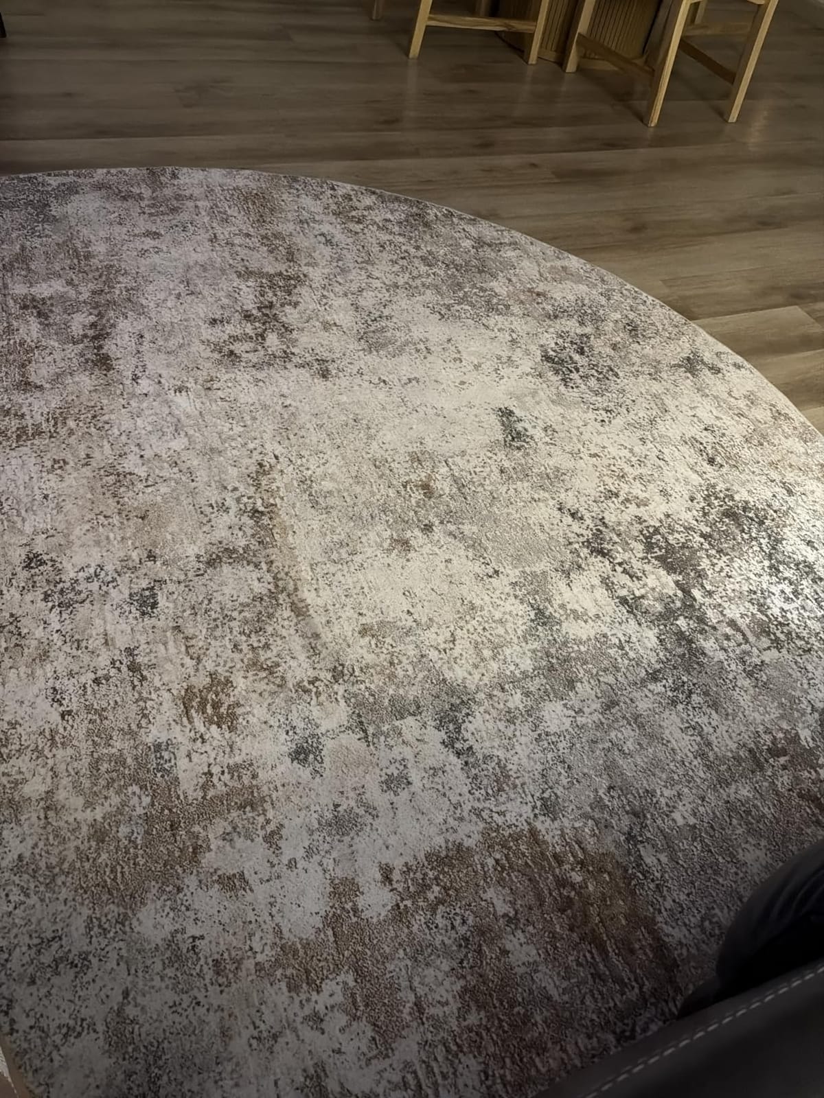 UERMEI 8x10 Area Rug Living Room Rugs - Washable Neutral Modern Abstract Soft Thin Large Rug Indoor Floor No Slip Rug Carpet for Bedroom Under Dining Table Home Office Decor - Brown Grey customer photo 1