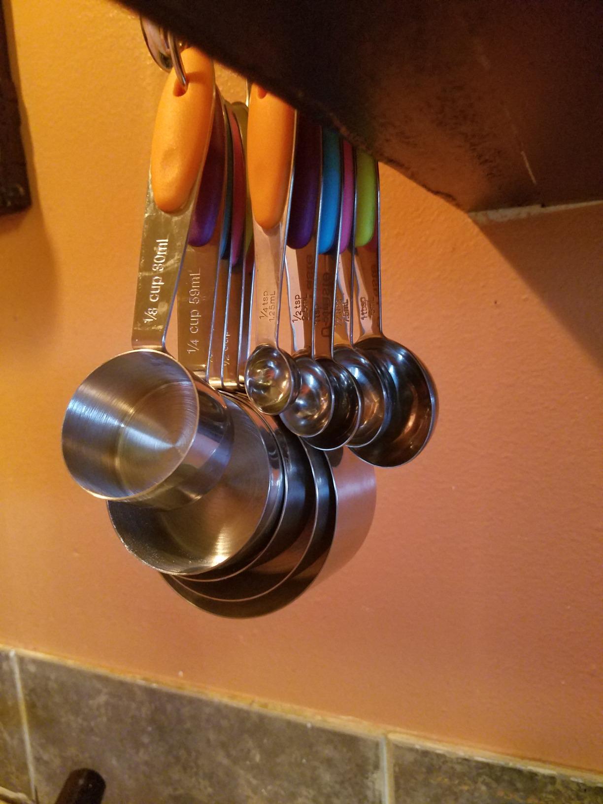 U-Taste Measuring Cups Spoons Set, 18/8 Stainless Steel, 10Pc/Midnight Blue customer photo 1