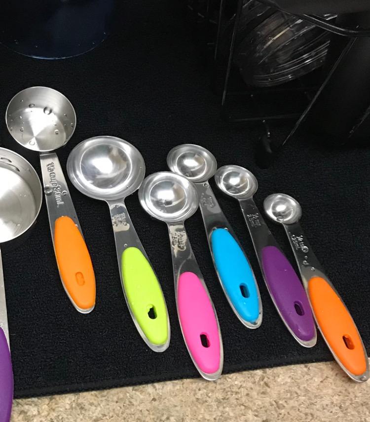 U-Taste Measuring Cups Spoons Set, 18/8 Stainless Steel, 10Pc/Midnight Blue customer photo 2