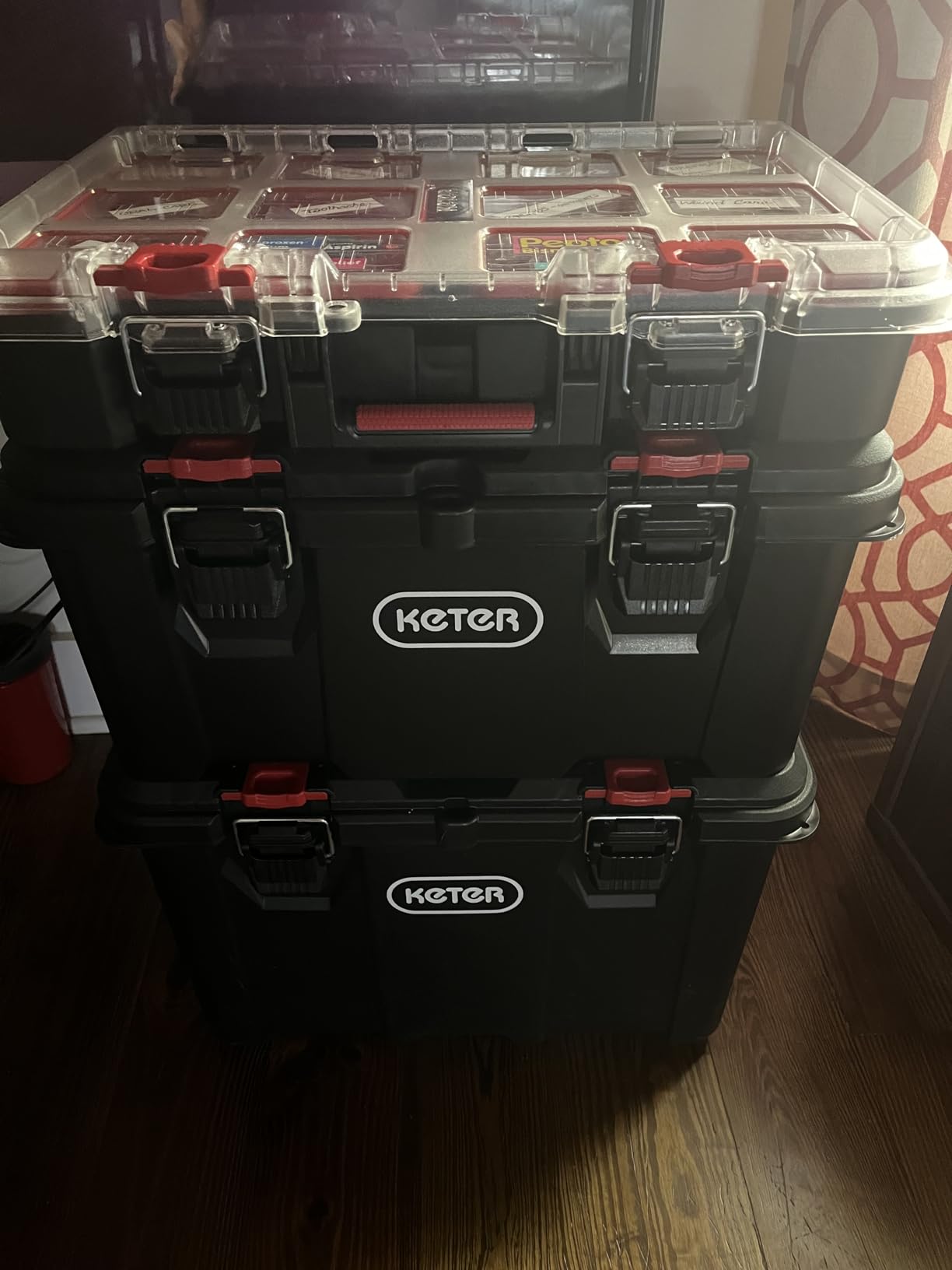 Keter Stack N Rolling Tool Box Modular Storage System 3 Piece customer photo 1