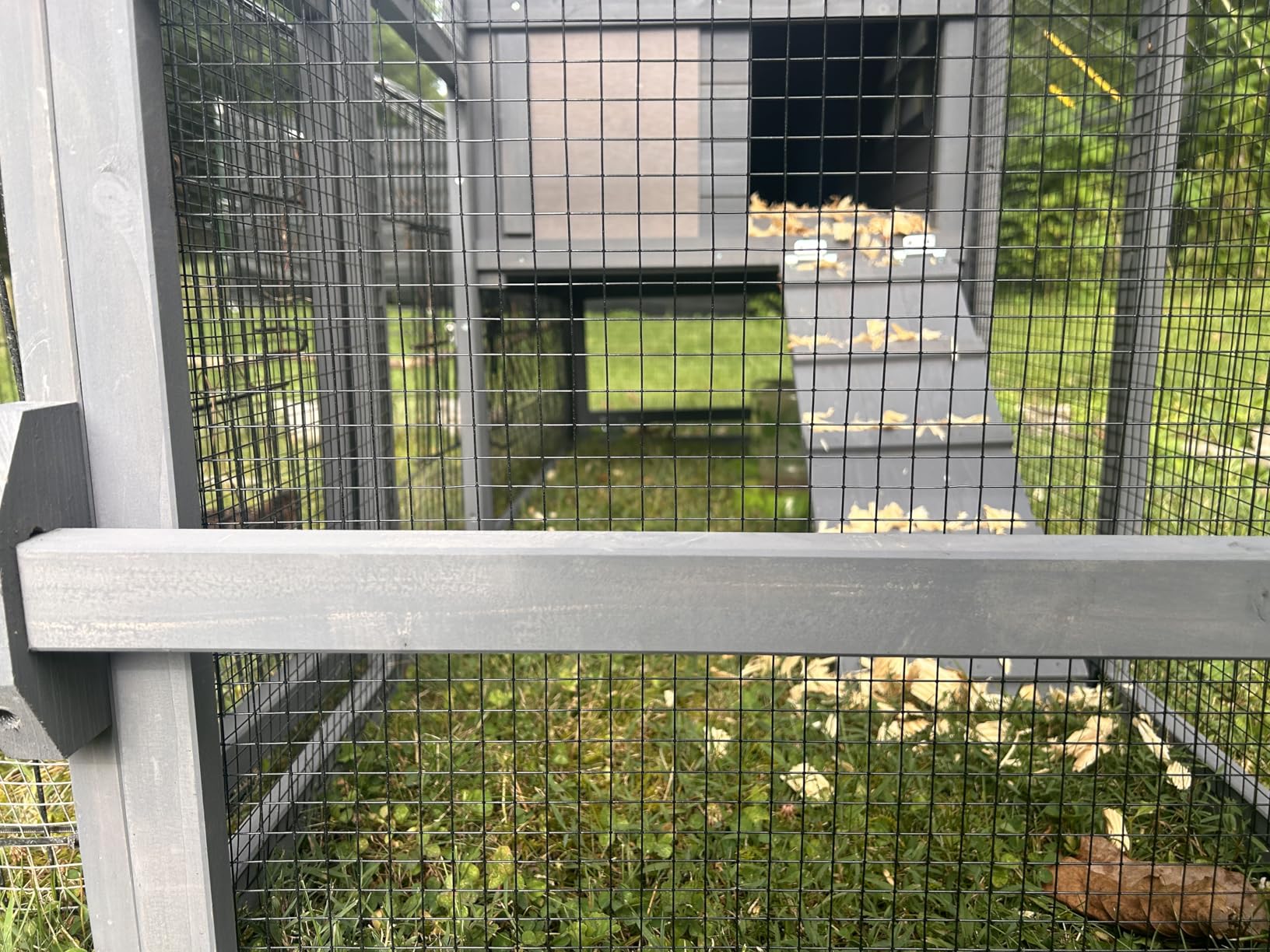 Aivituvin Chicken Coop Mobile Hen Coop, Large Poultry Cage with Wheels Outdoor Backyard Chicken House customer photo 2