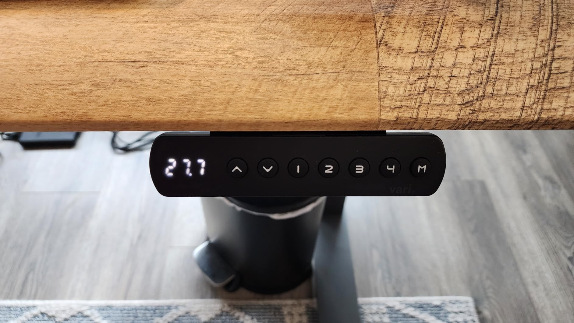 Vari ComfortEdge Electric Standing Desk - 60x30 - Reclaimed Wood/Slate customer photo 1
