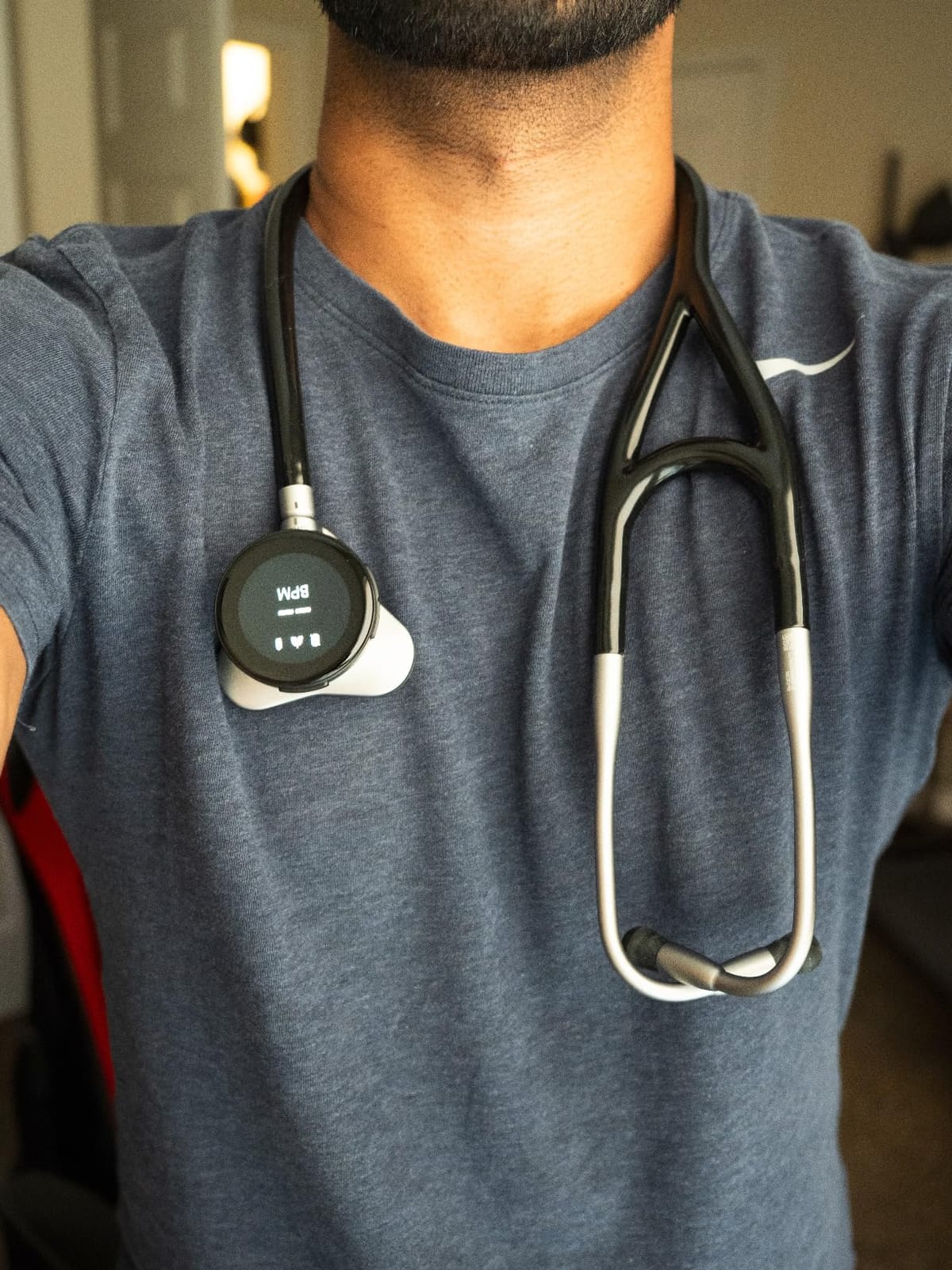 Eko CORE 500™ Digital Stethoscope — 40x Amplification, Active Noise Cancellation, 3-Lead ECG, FDA-Cleared AI with Eko+, Full-Color Display, Reimbursement Eligible — Silver, COR503-SLV customer photo 1