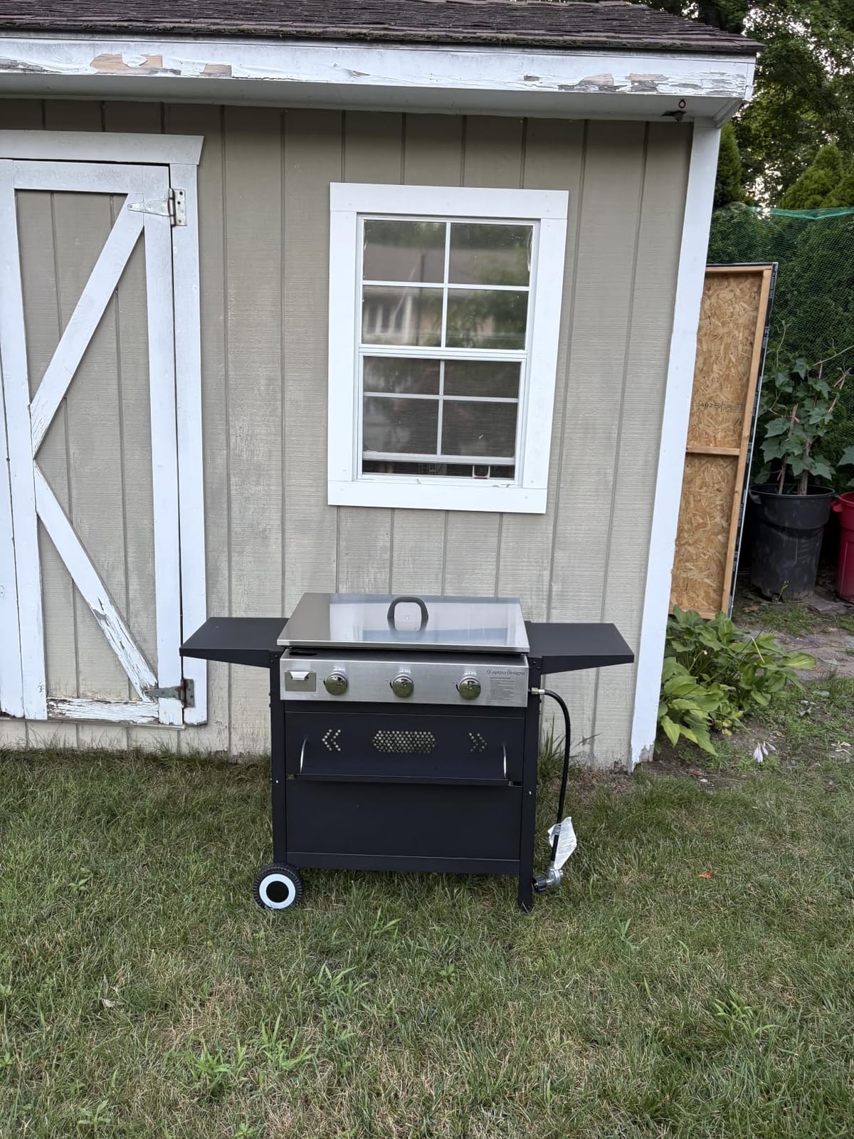 Sophia & William 28-Inch Flat Top Grill Outdoor Barbecue Griddle Black customer photo 2