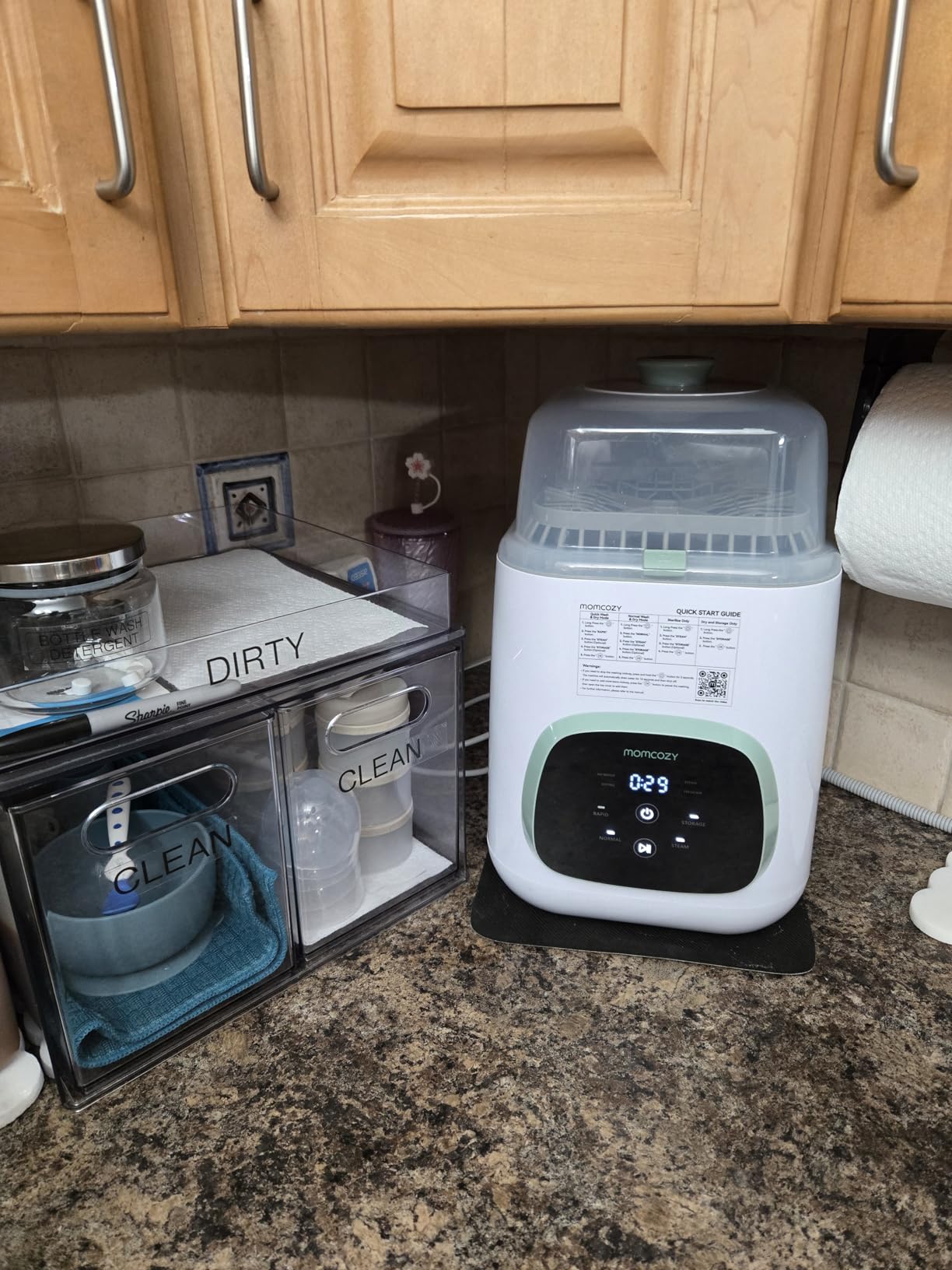 Momcozy KleanPal Pro All-in-One Bottle Washer, Sterilizer & Dryer - White customer photo 1