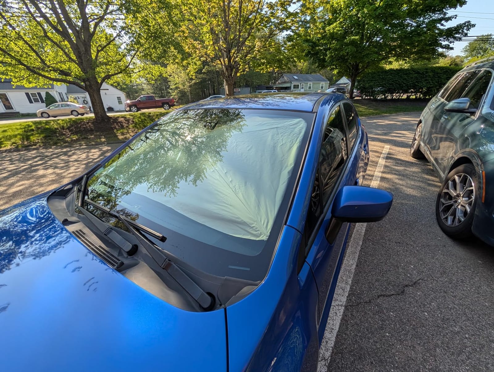 Nmoiss 2026 Windshield Sun Shade Umbrella [Vinyl Coating Heat Shield] customer photo 1