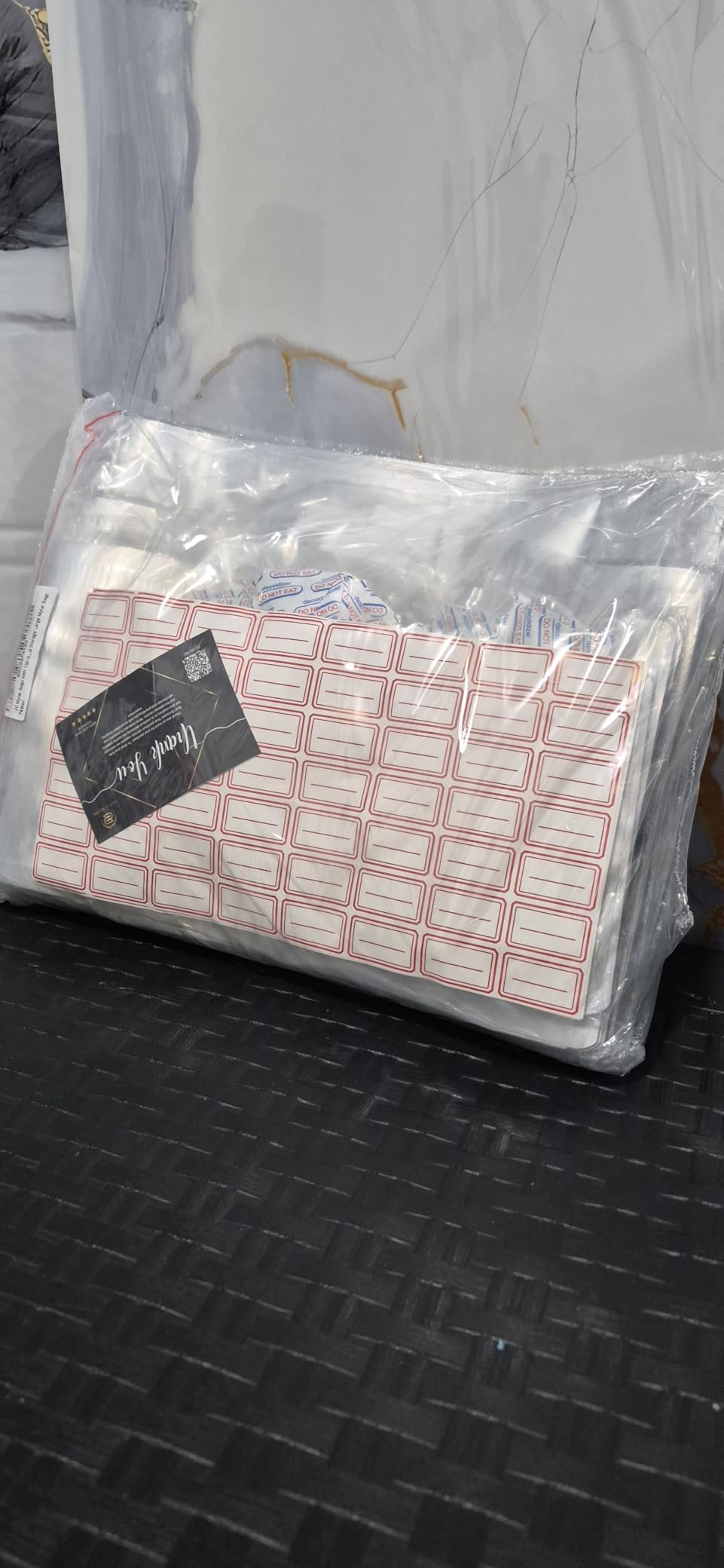 120 Mylar Bags with 150 Oxygen Absorbers-168 Labels & Stand-Up Reusable customer photo 1