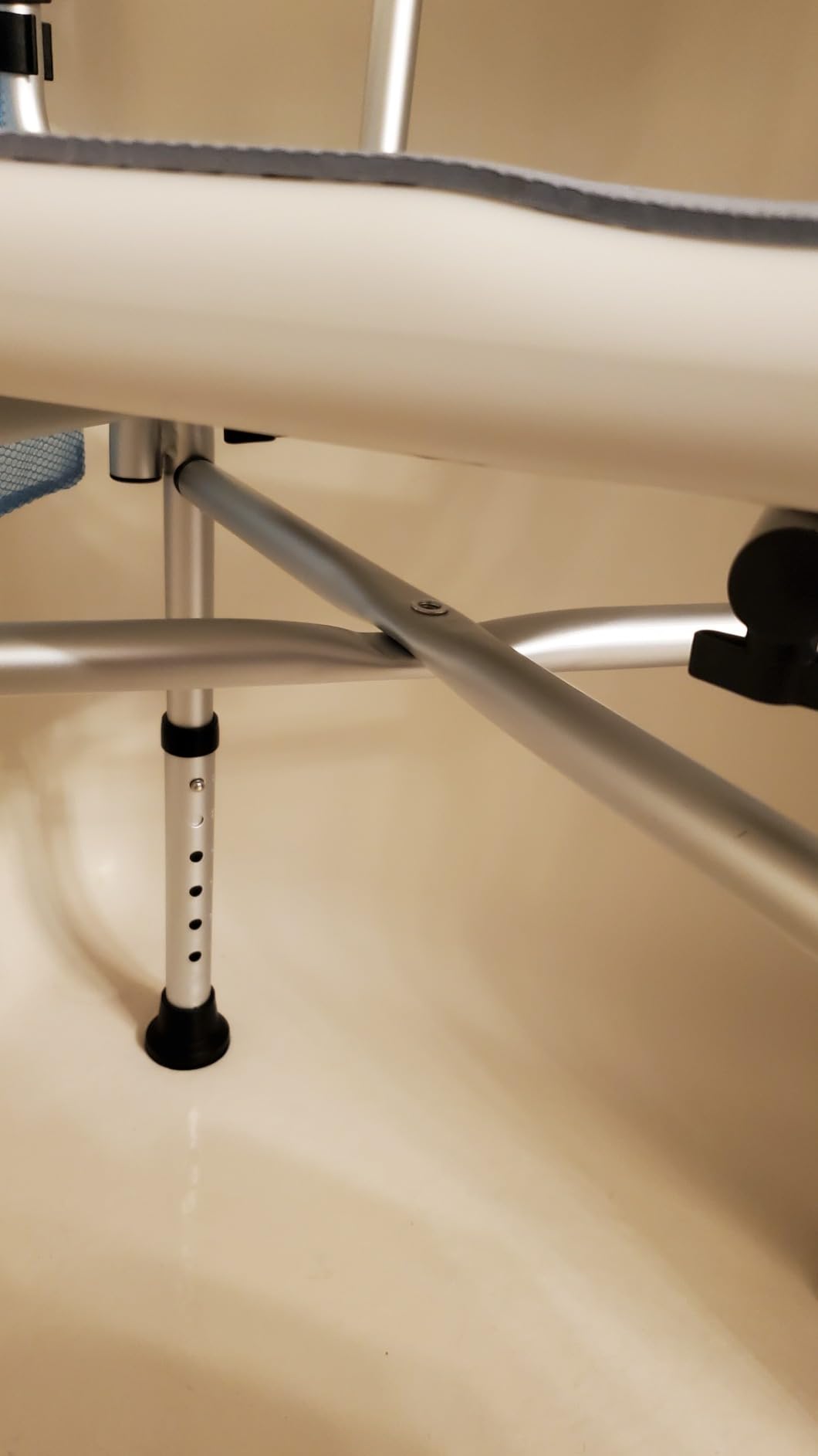 VFAUOSIT Shower Chair with Removable Arms and Back, 550 lb Adjustable Seat customer photo 2