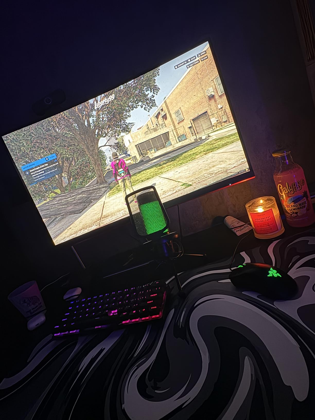 Rcege Large Gaming Mouse Pad Extended Desk Mat with Non Slip Stitched Edge customer photo 2