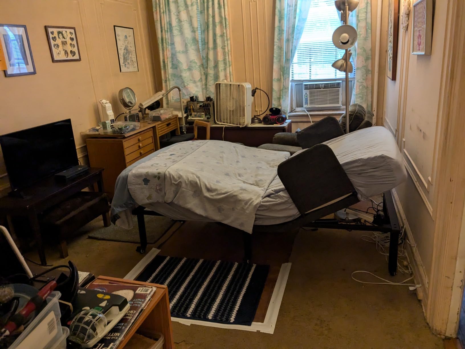 ESHINE Adjustable Bed with 6” Hospital Mattress and Rails, Wireless Remote customer photo 2