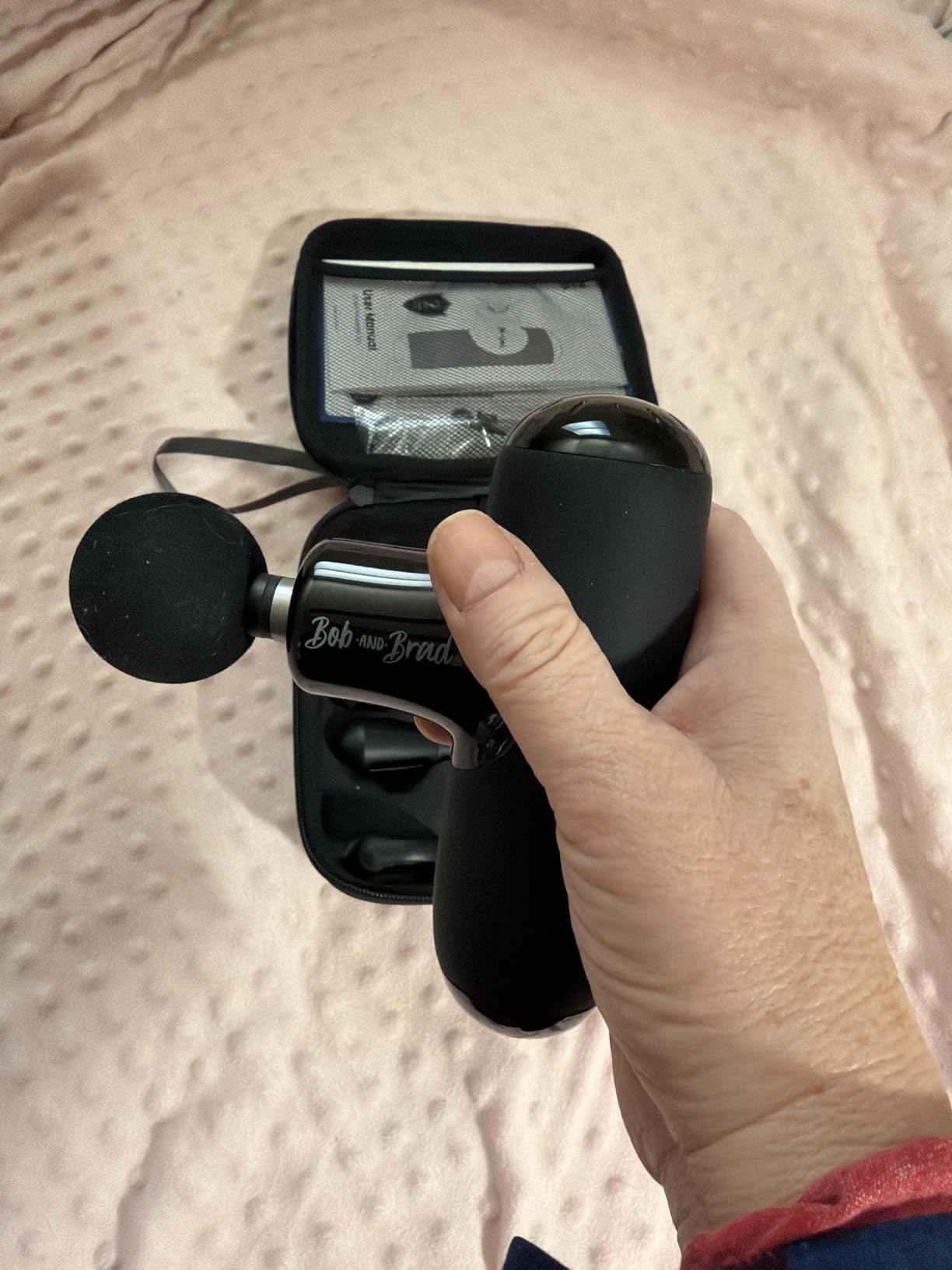 BOB AND BRAD Q2 Pro Mini Massage Gun with Heat and Cold for Muscle Recovery customer photo 1