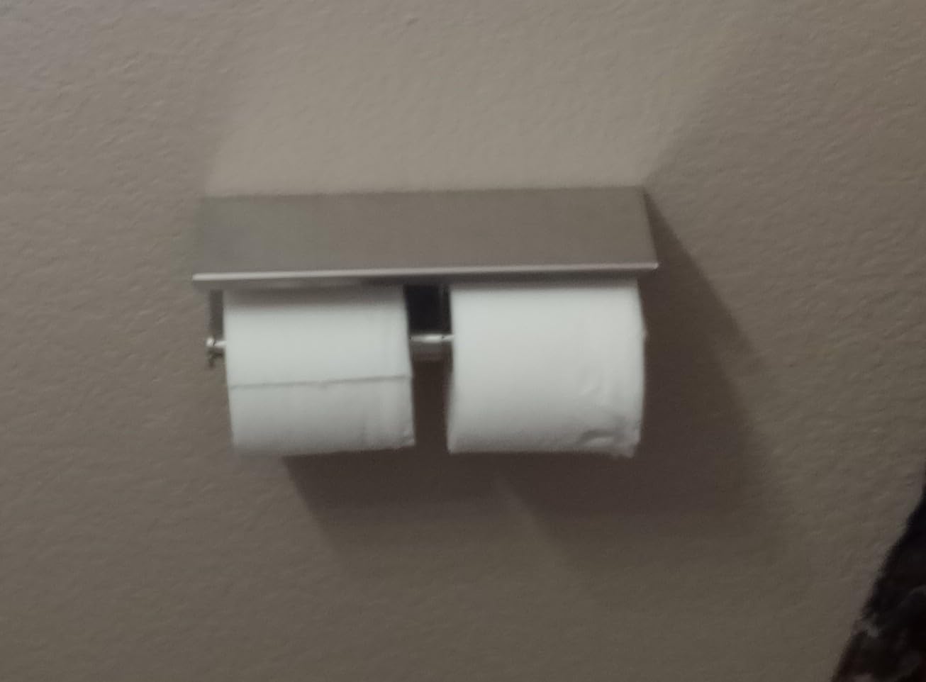 FORIOUS Toilet Paper Holder with Shelf, Commercial Toilet Paper Dispensers customer photo 1