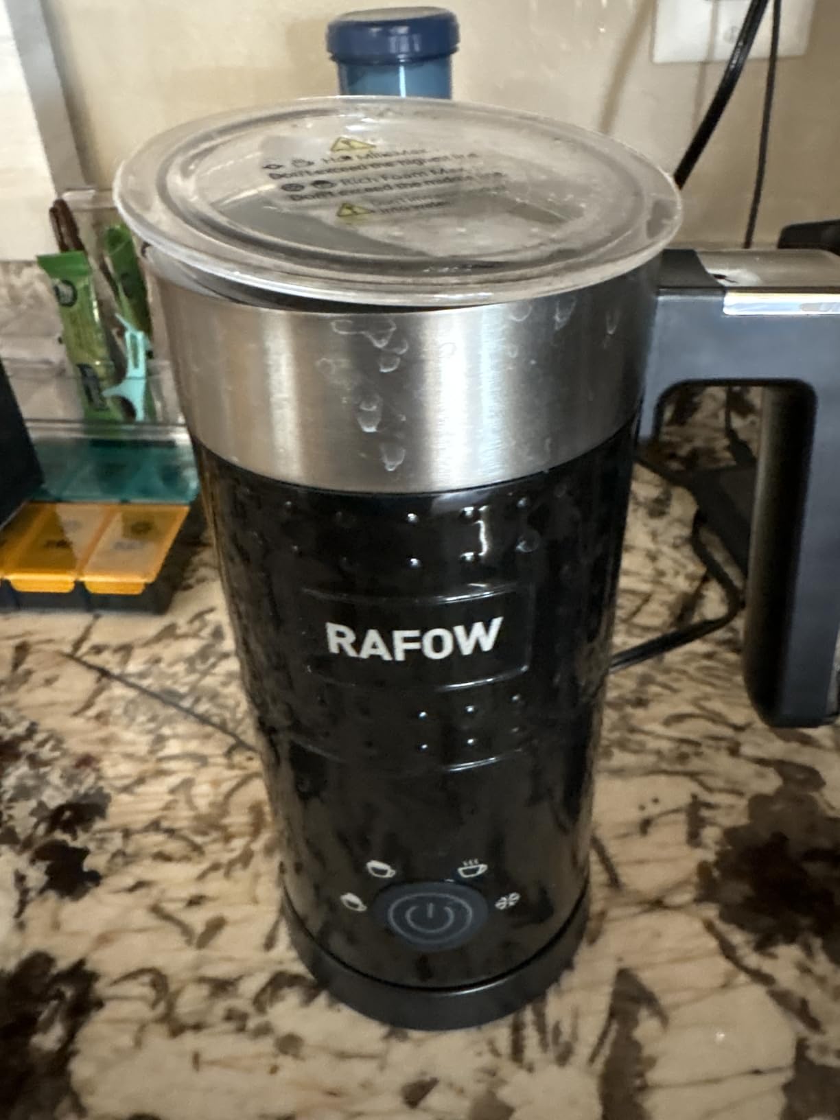 4 In 1 Electric Milk Frother Steamer - Hot and Cold Coffee Foam Froth Maker 350ml/12oz, Automatic Milk Warmer Foamer for Latte, Cappuccinos, Macchiato, Chocolate customer photo 2