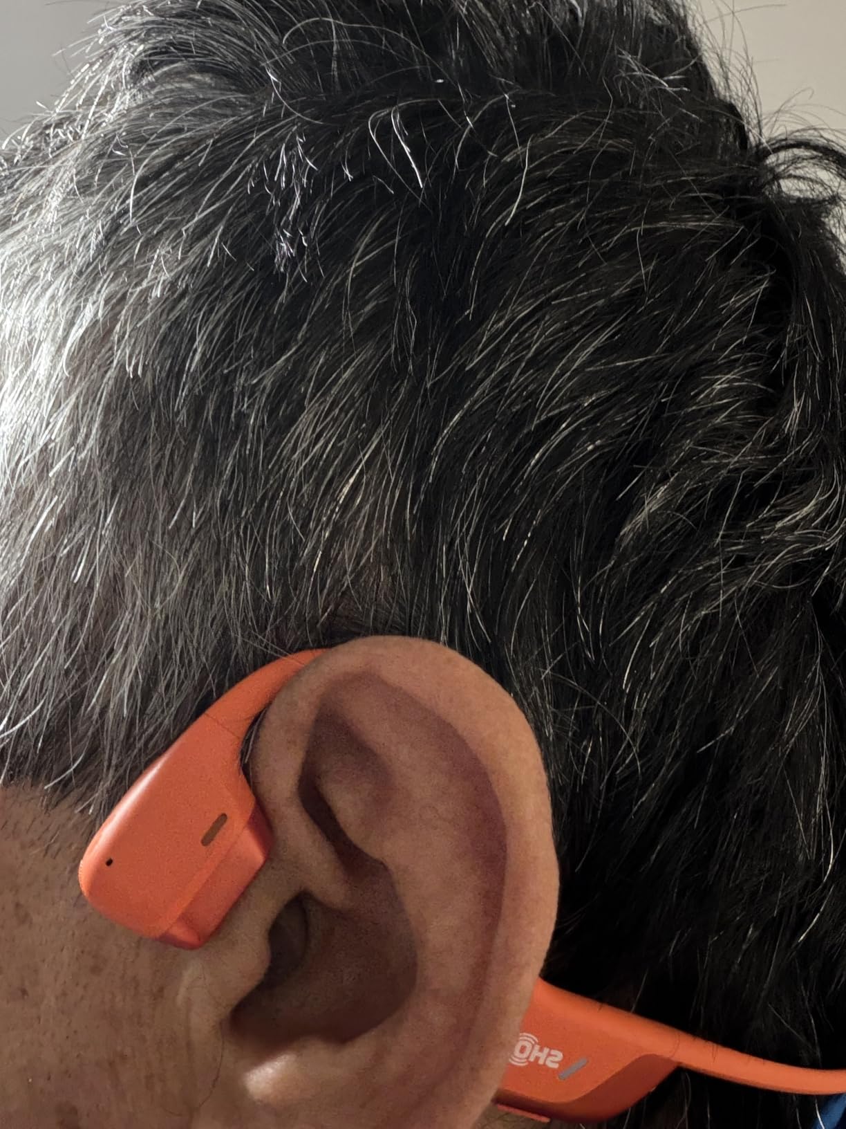 SHOKZ OpenRun Pro 2 Bone Conduction Bluetooth Sport Headphones, Orange | DualPitch premium sound; Open ear awareness; Smart Mic; IP55; 12H battery; Running/Cycling/Hiking customer photo 2