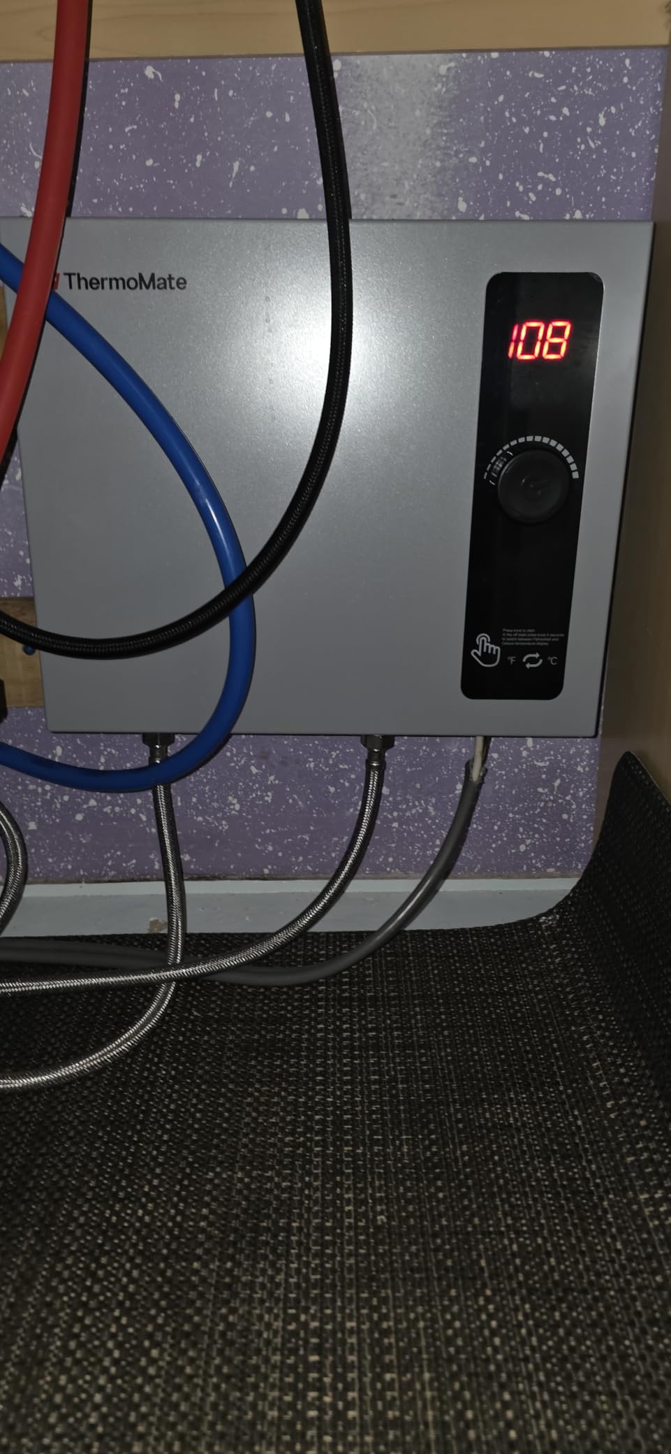 Tankless Water Heater Electric, ThermoMate 8kW at 240 Volt, On Demand Instant Hot Water Heater for Point of Use, Self-Modulating Save Energy, Save Space, 1.56GPM at 35°F Rise customer photo 1