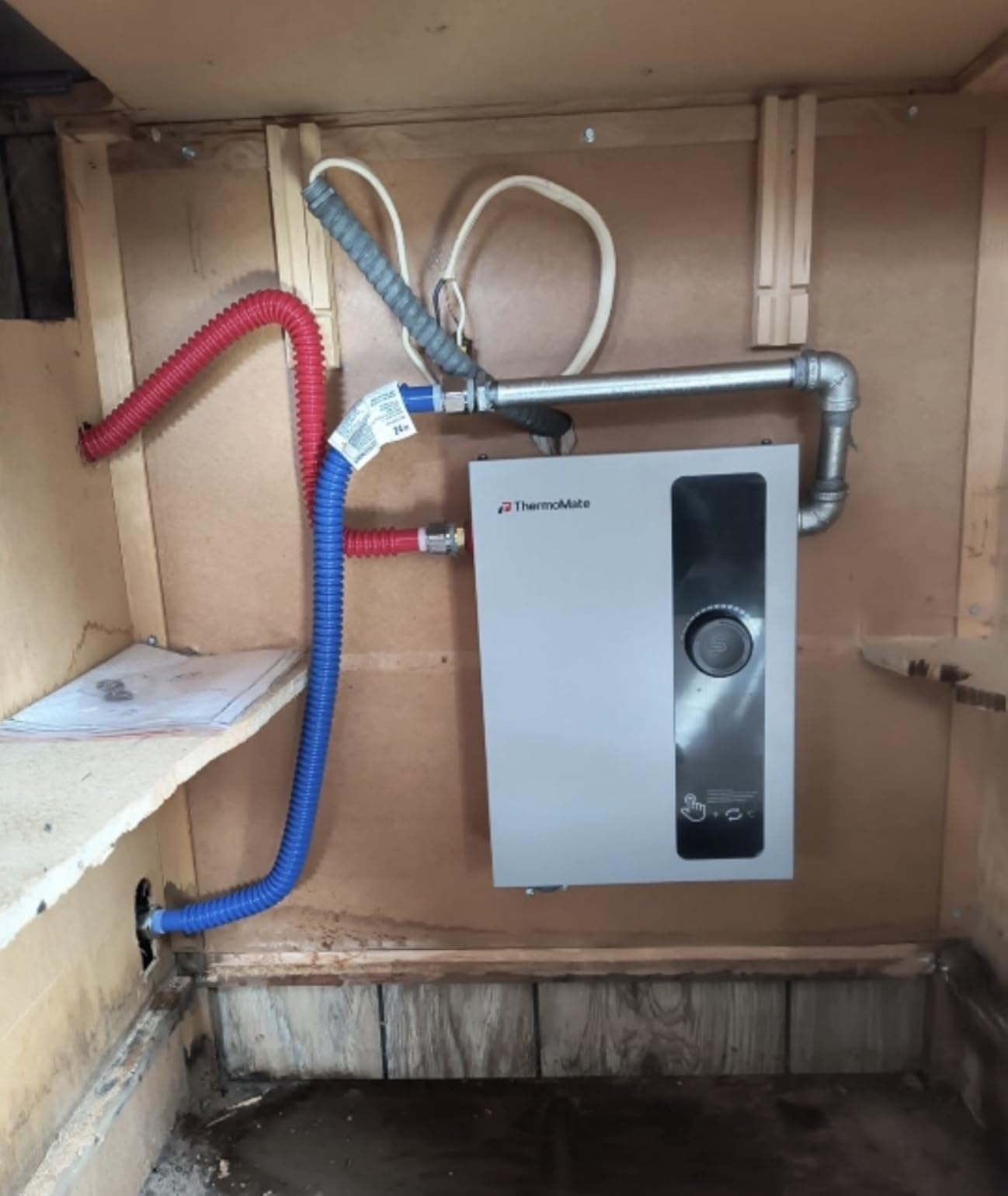 Tankless Water Heater Electric, ThermoMate 8kW at 240 Volt, On Demand Instant Hot Water Heater for Point of Use, Self-Modulating Save Energy, Save Space, 1.56GPM at 35°F Rise customer photo 2