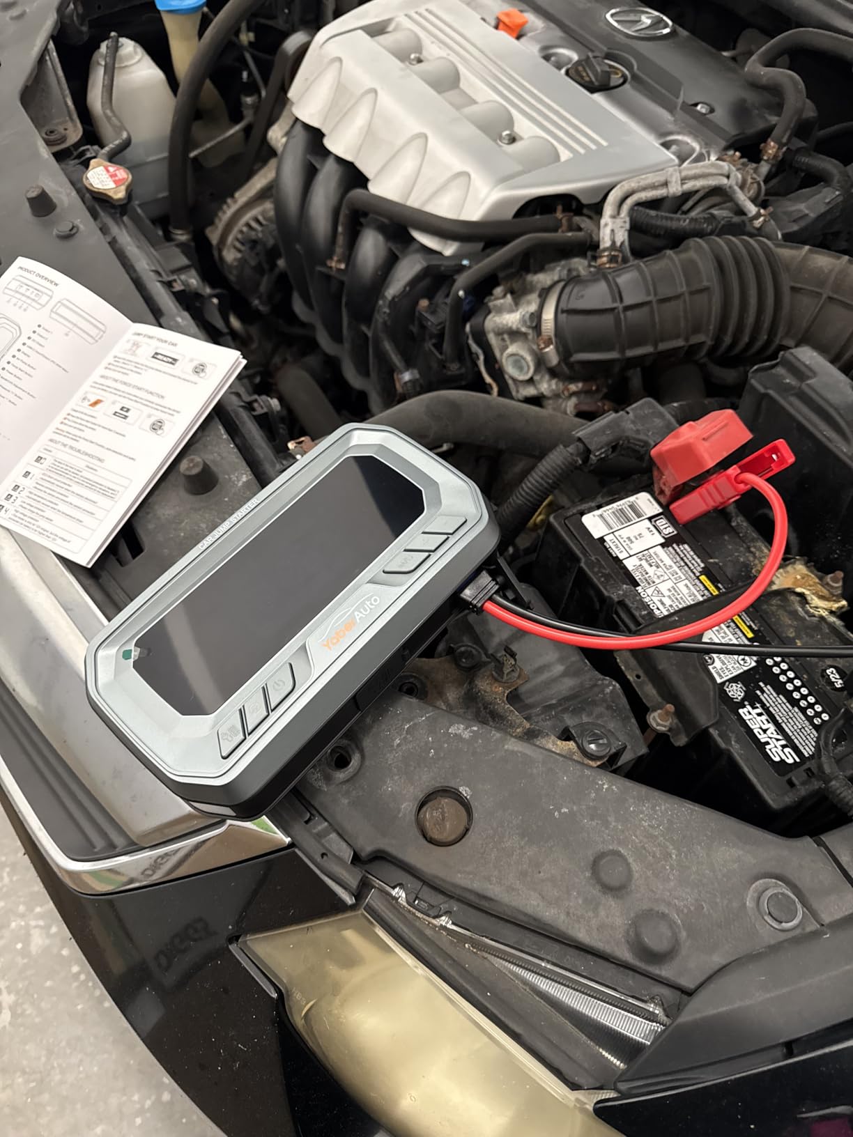 YaberAuto 12-in-1 Jump Starter with Air Compressor 8000A 160PSI 65W Charge | 99Wh Portable Car Battery Jump Starter (All Gas/14L Diesel) Jump Box Car Battery Jumper Starter Portable Jumper Cable 160W DC customer photo 1