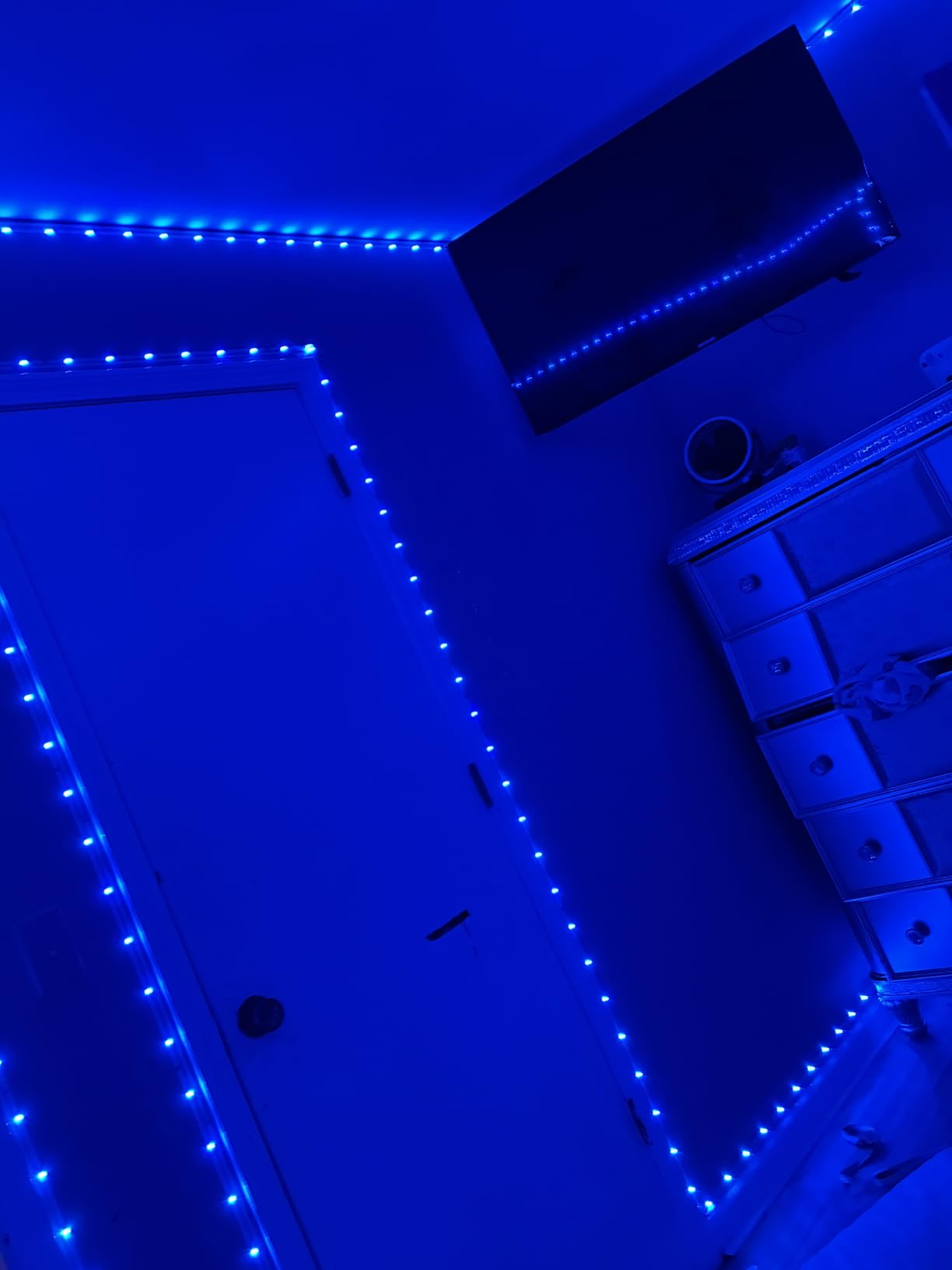 DAYBETTER LED Strip Lights 130ft Lights Strip for Bedroom, Desk, Indoor Room Bedroom Birthday Gifts RGB Decor with Remote and 24V Power Supply customer photo 1