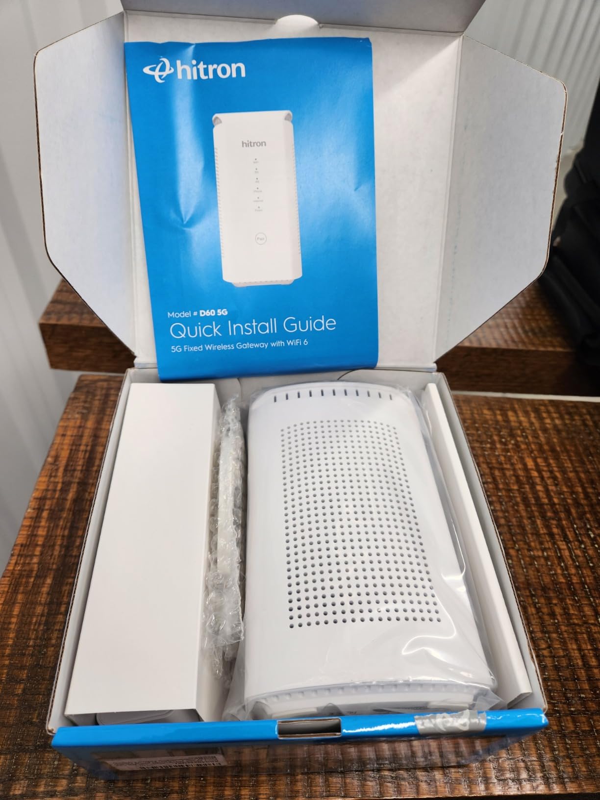 Hitron D60 5G Cellular Router with Sim Card Slot | AX3000 WiFi 6 Router with Mesh WiFi | Certified with T-Mobile, AT&T, US Cellular | Nano SIM, eSIM for Dual Failover Capability |Model # D60 5G customer photo 1