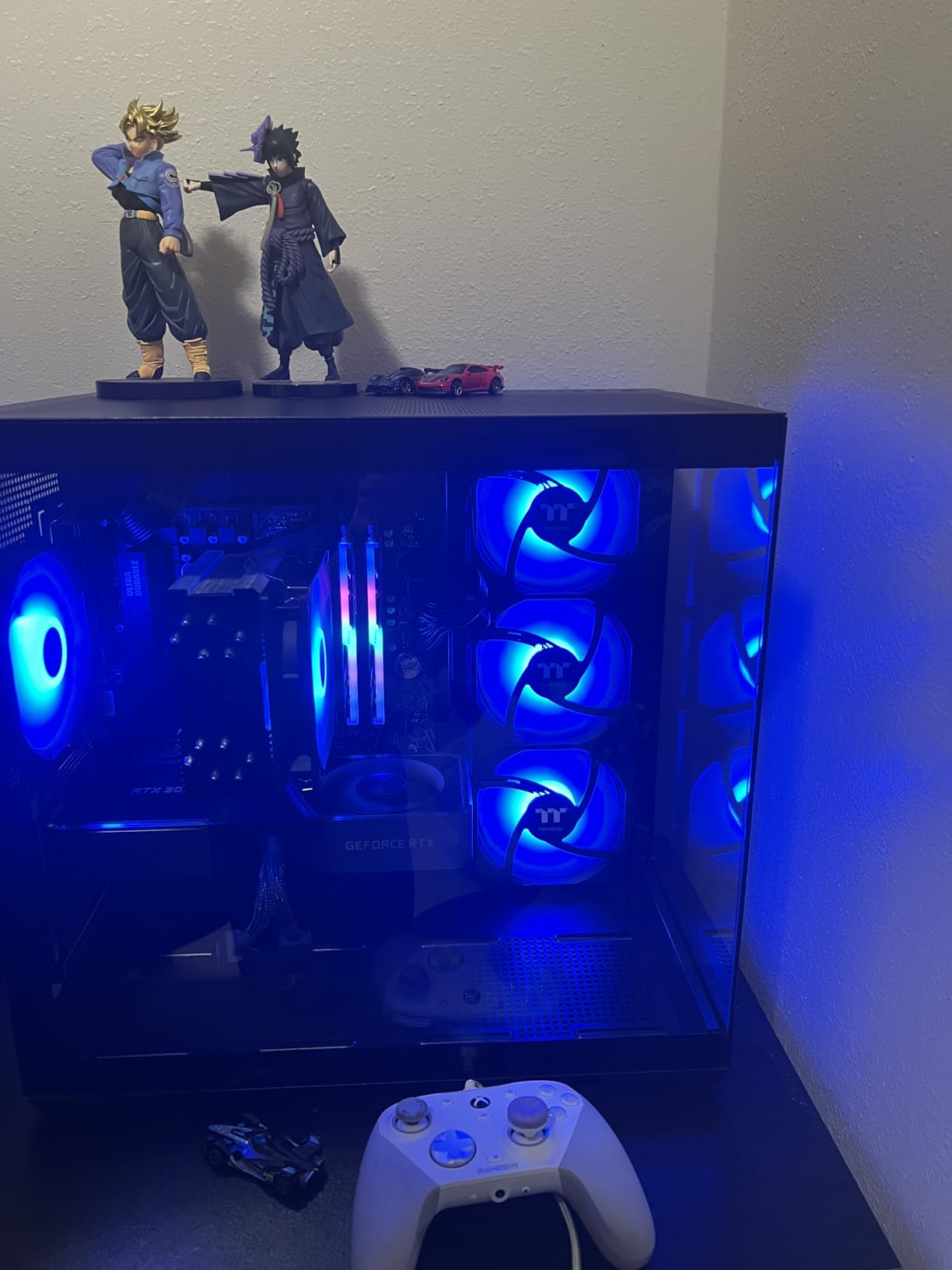 Thermaltake View 380 TG ARGB Snow ATX Case; 4x120mm ARGB Fans Included; Supports Hidden-Connector Motherboard; Front & Side Dual Tempered Glass Panel; CA-1Z2-00M6WN-00; 3 Year Warranty customer photo 1