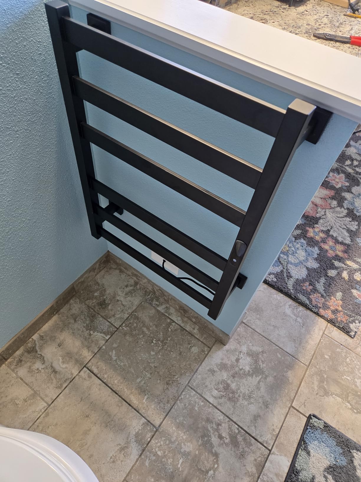 Towel Warmer 6 Bars, 31.5 Inch Stainless Steel Towel Warmer Rack customer photo 1