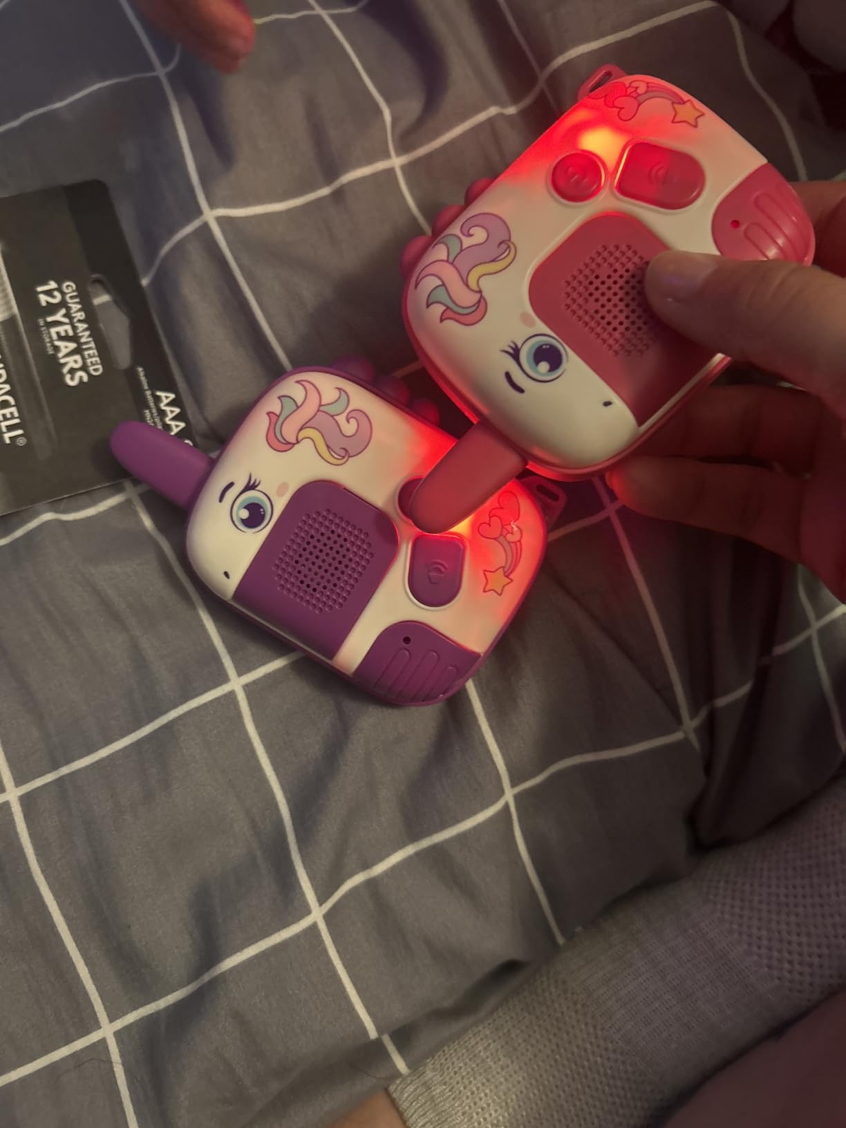 Walkie Talkies Toys for Girls:Unicorn Toys 2 Pack Birthday Gifts for 3 4 5-7 8 Year Old Girls Toy for 4 5 6 7 8-10 Year Old Camping Outdoor Game,Christmas Stocking Stuffers for Girls Kids customer photo 1
