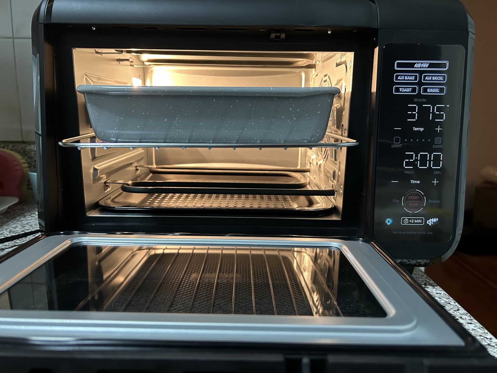 Chefman Air Fryer Toaster Oven Combo, Countertop Oven for Quick & Healthy Meals, Bake, Broil, Air Fry, Toast, and Bagel Functions, 450°F Max Temp, 4 Slice Toaster Oven Air Fryer Combo customer photo 1