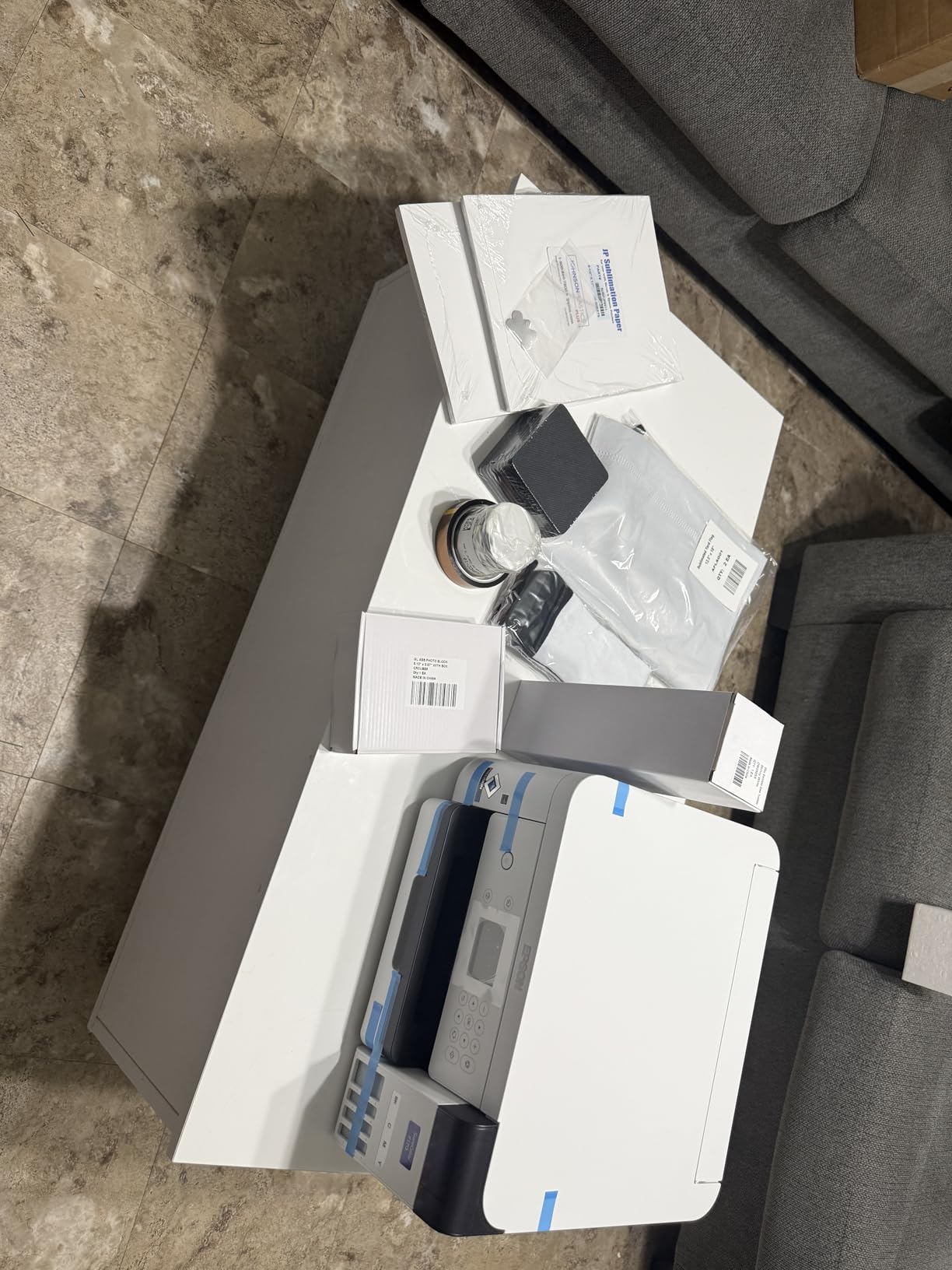 Epson SureColor F170 Dye-Sublimation Printer. Includes Full Set of Ink, User Guide, AC Power Cable, Sublimation Starter Kit, Thermal Tape, 8.5