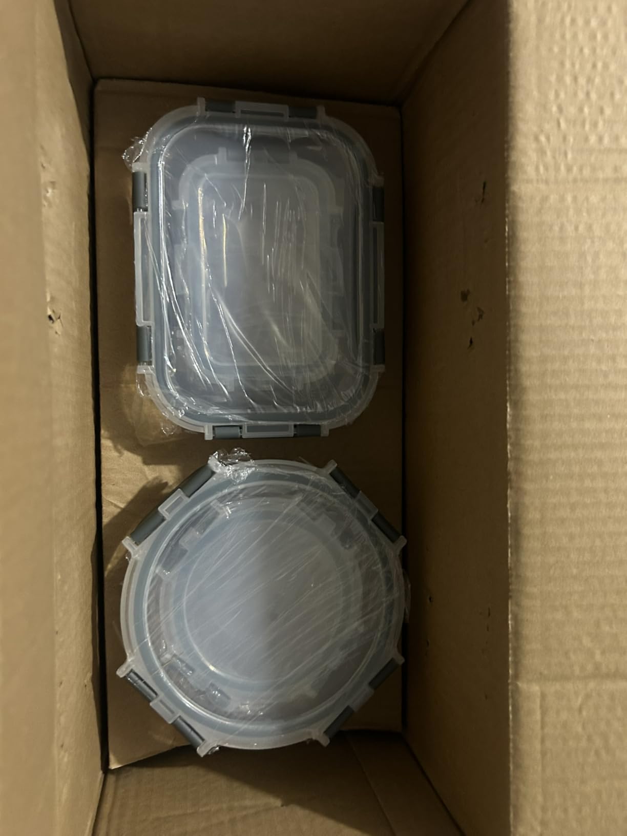 VERONES 30 Pieces Glass Food Storage Containers Set with Lids, Grey customer photo 1
