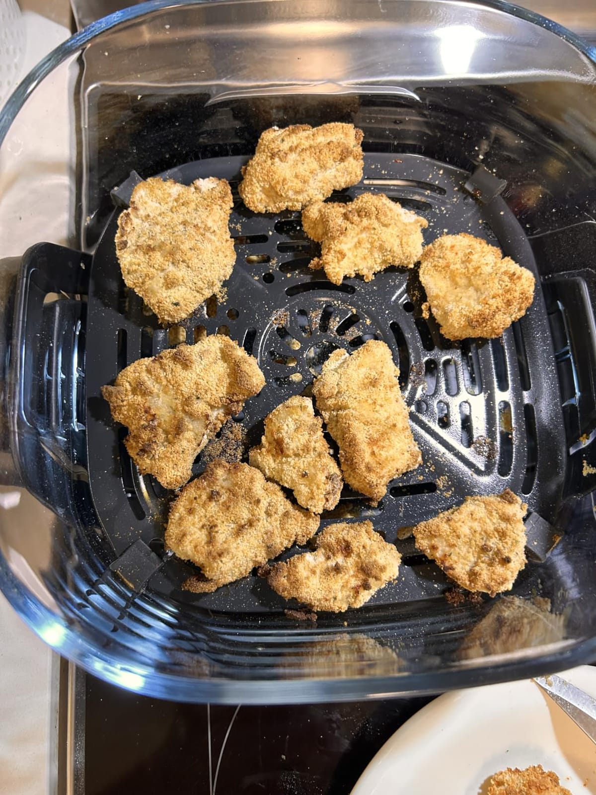 Ninja Crispi Glass Air Fryer, 4-in-1, Grey, FN101GY | Max crisp, bake, air fry, recrisp, 450F max, 4 Qt and 6 Cup containers, PFAS-free glass customer photo 1