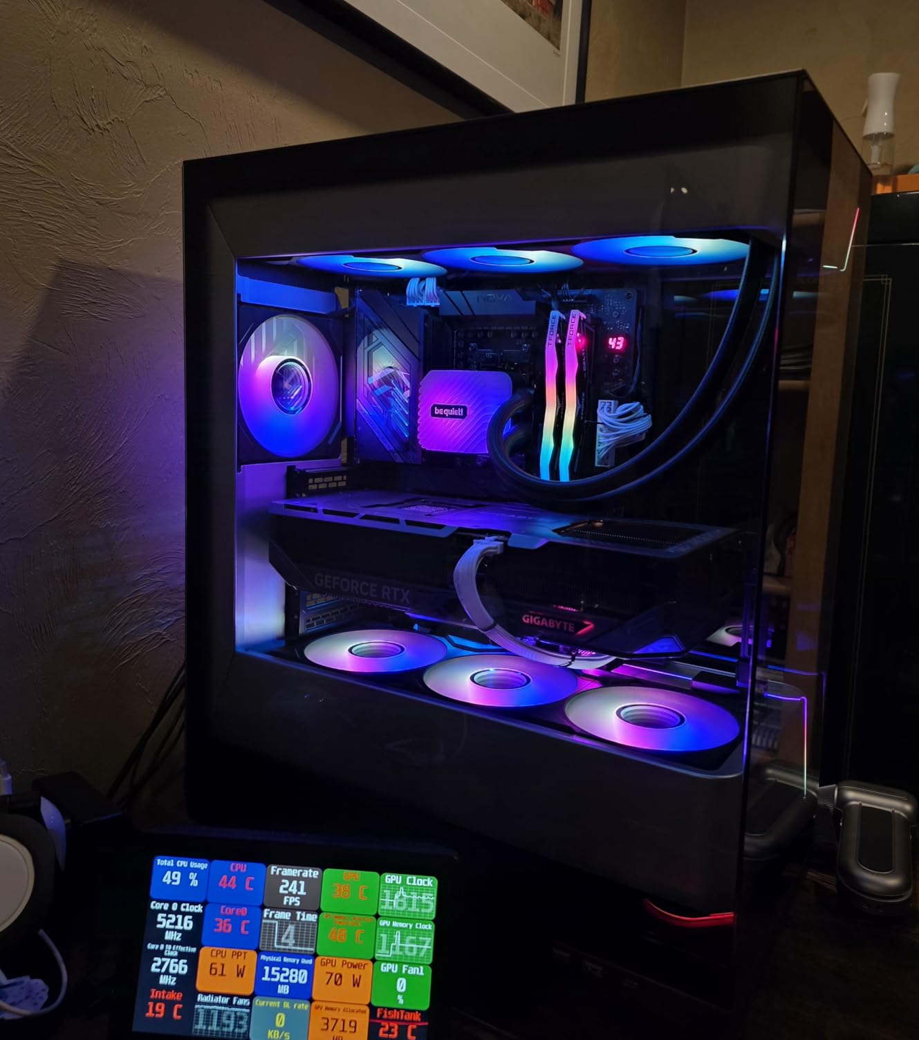 be quiet! Light Loop 240mm Black CPU Liquid Cooler for Heavily Overclocked Systems, 2X Light Wings LX 120mm PWM high-Speed ARGB Fan, Stylish ARGB Cooling Block, ARGB-PWM-Hub customer photo 1