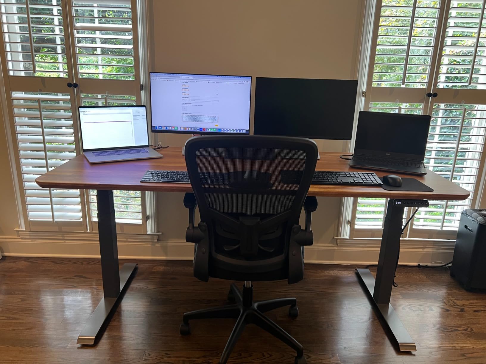 Vari Classic Electric Standing Desk - 72x30 - Walnut/Slate customer photo 1