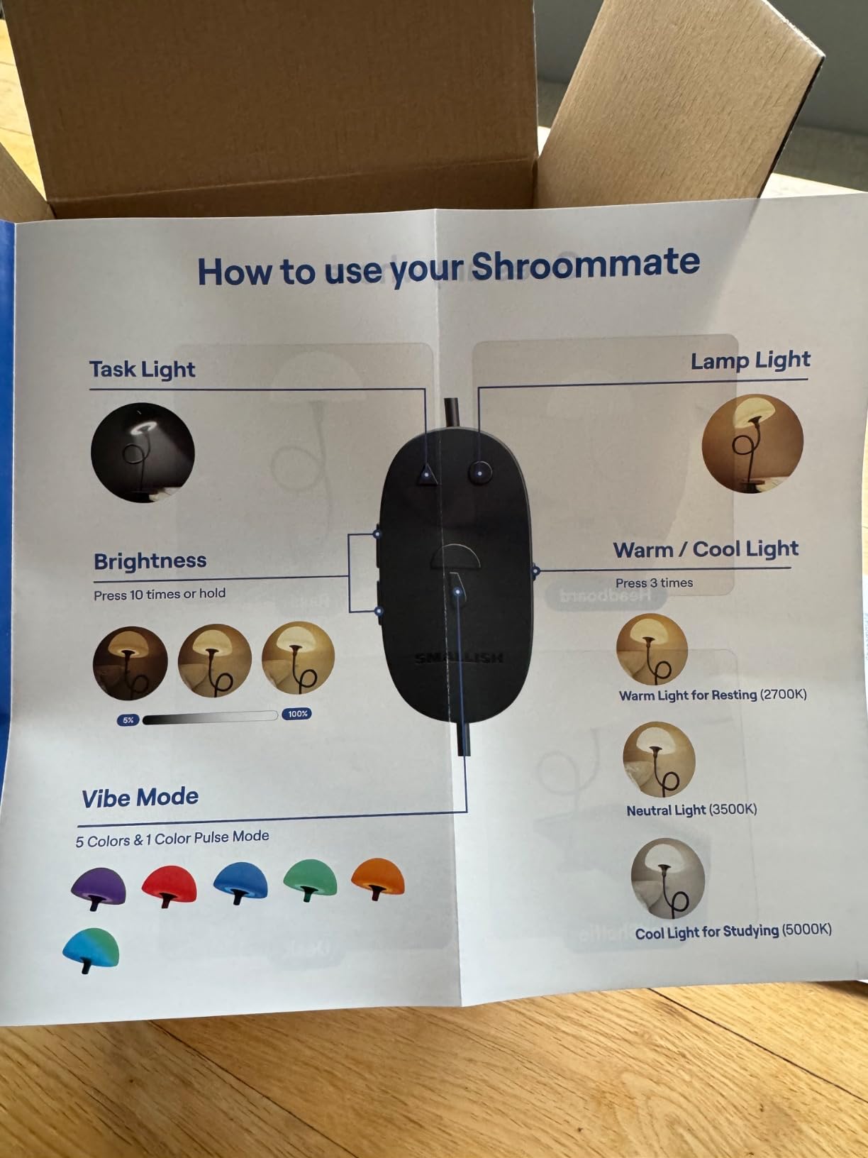 Shroommate Dorm Room Essential Clip On Bed Light for Dorm Room - White customer photo 1