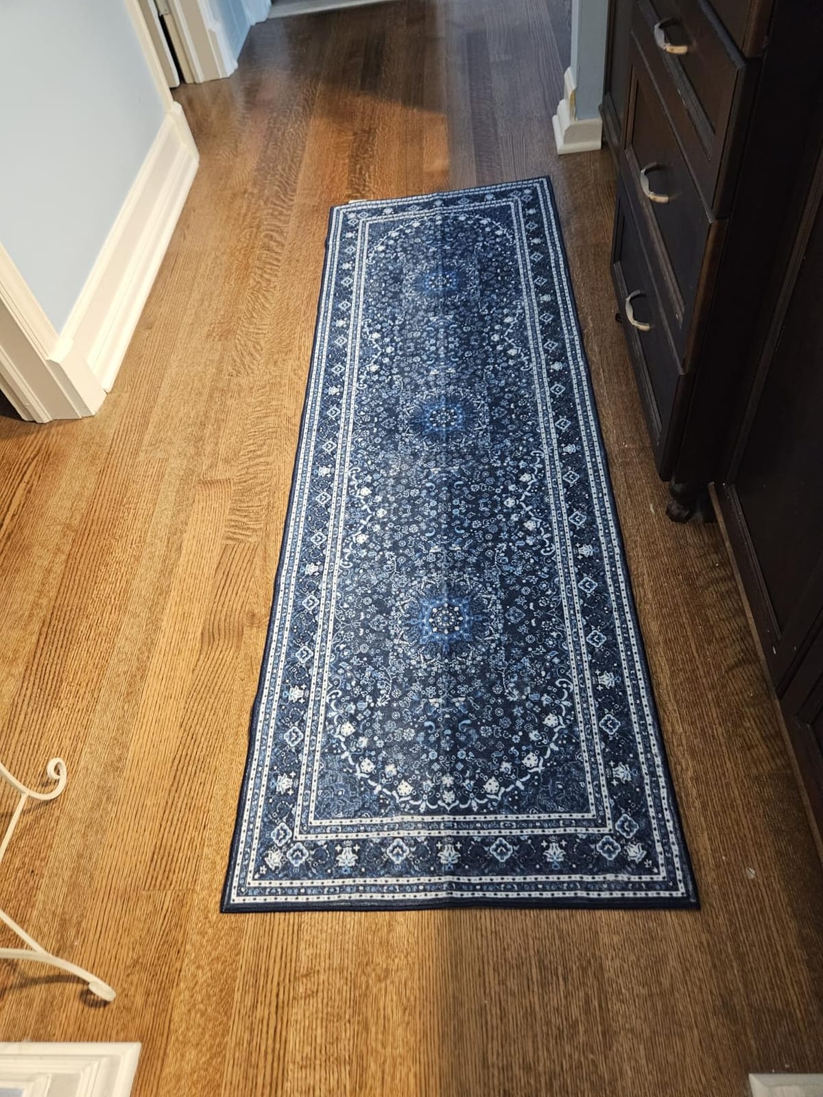Lessymo 8 x 10 Area Rugs for Living Room, Machine Washable Rug Grey White | Soft Faux Wool; Boho Floral Medallion Vintage Carpets; Low Pile for Bedroom Dining Room; Non-Slip Backing; Kids Pet Friendly customer photo 1